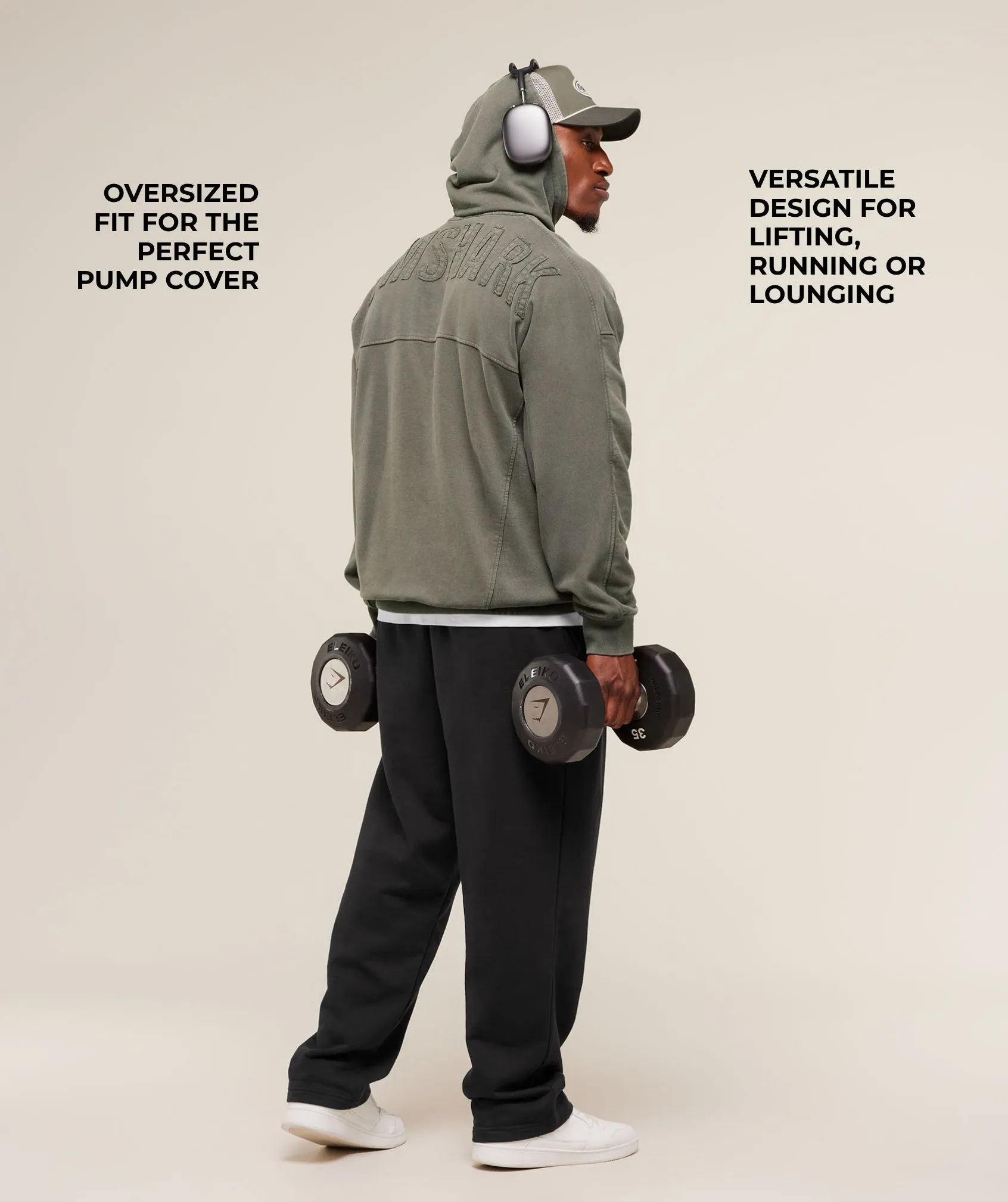 Gymshark Power Washed Hoodie - GS Strength Green sold by Gymshark product image thumbnail 2