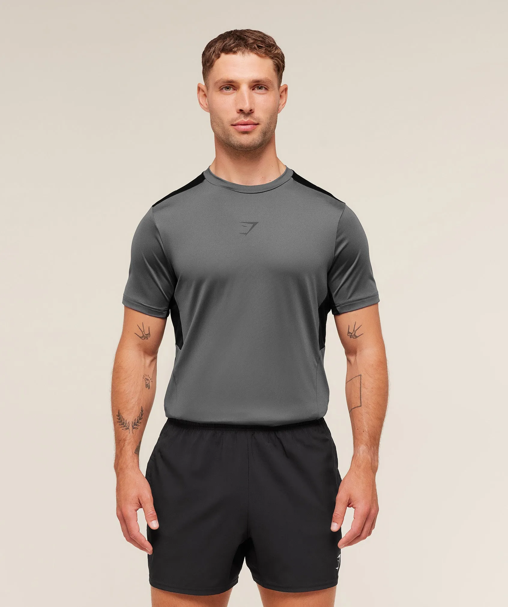 Gymshark Sport T-Shirt - Dark Grey/Black sold by Gymshark