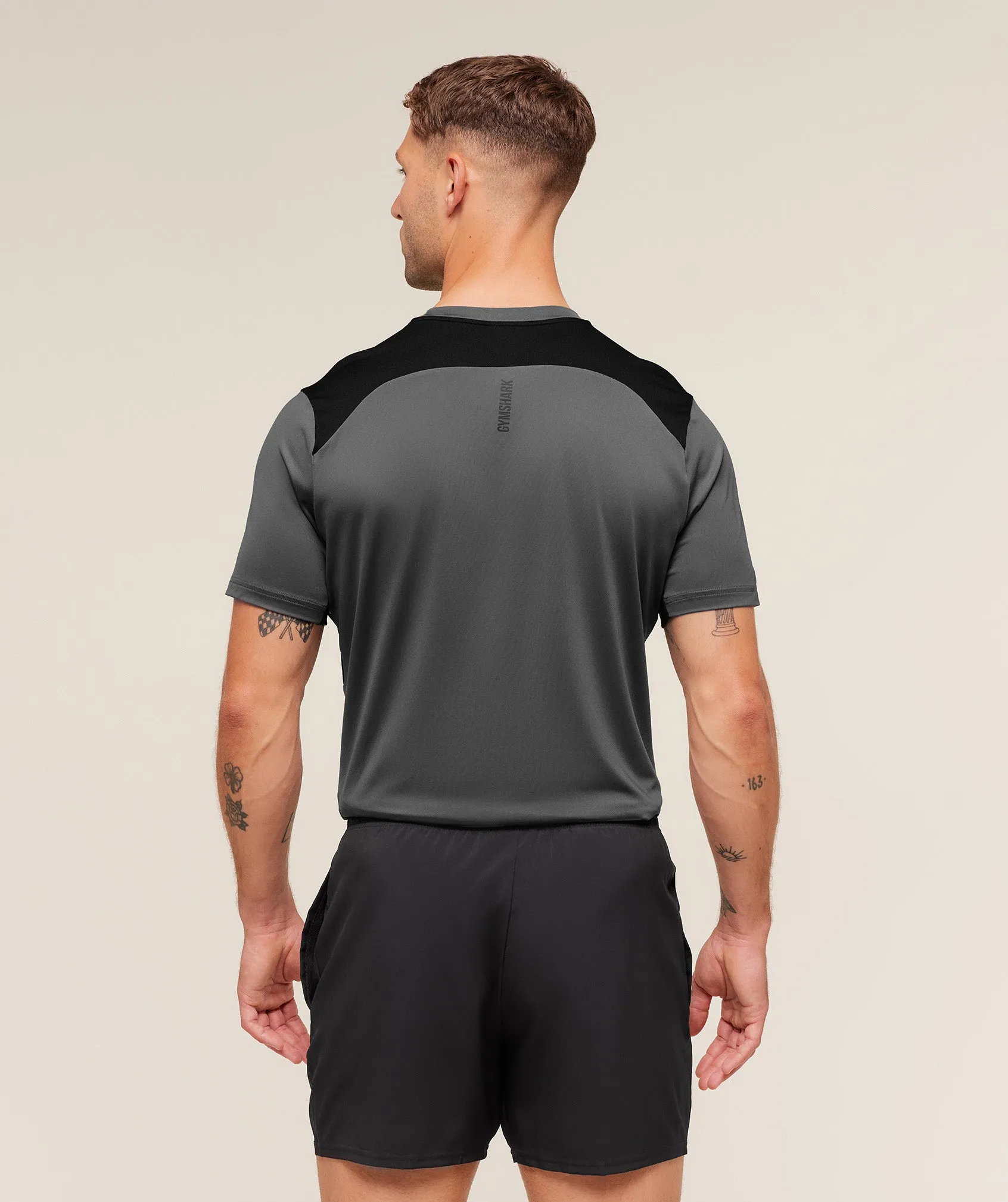 Gymshark Sport T-Shirt - Dark Grey/Black sold by Gymshark product image thumbnail 2