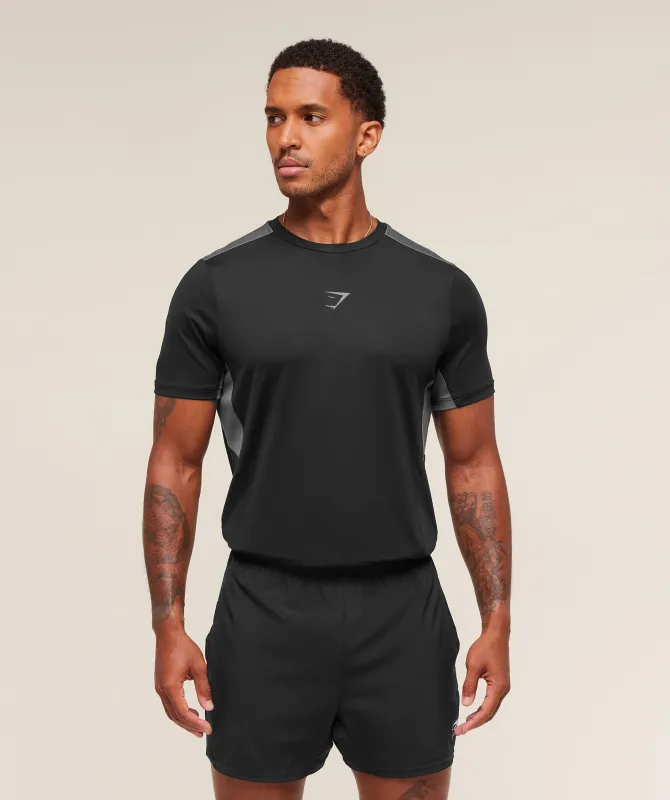 Gymshark Sport T-Shirt - Black/Dark Grey sold by Gymshark