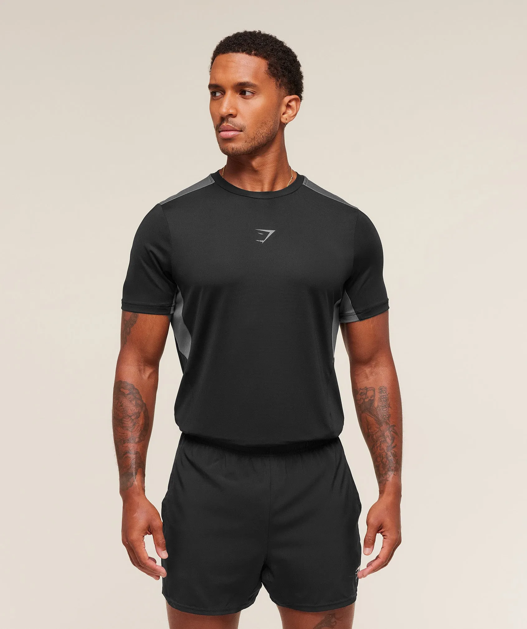 Gymshark Sport T-Shirt - Black/Dark Grey sold by Gymshark
