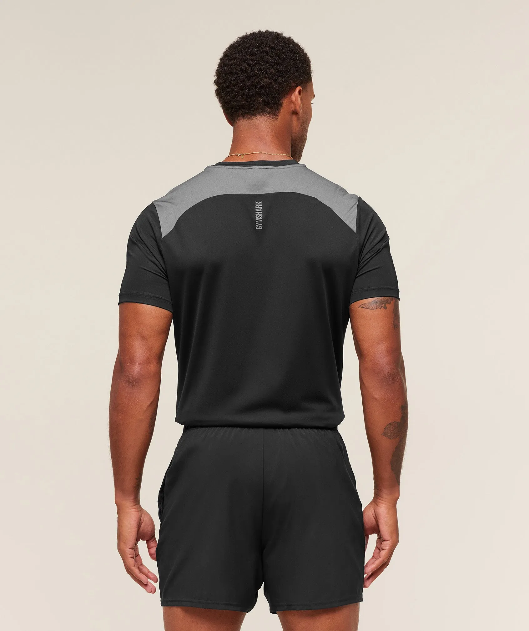 Gymshark Sport T-Shirt - Black/Dark Grey sold by Gymshark product image thumbnail 3