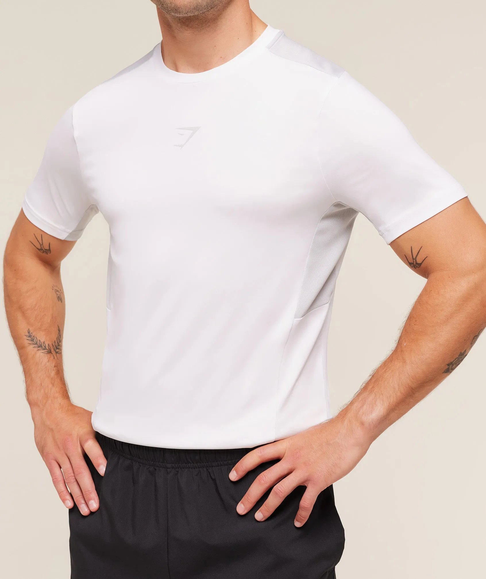 Gymshark Sport T-Shirt - White/Light Grey sold by Gymshark product image thumbnail 5