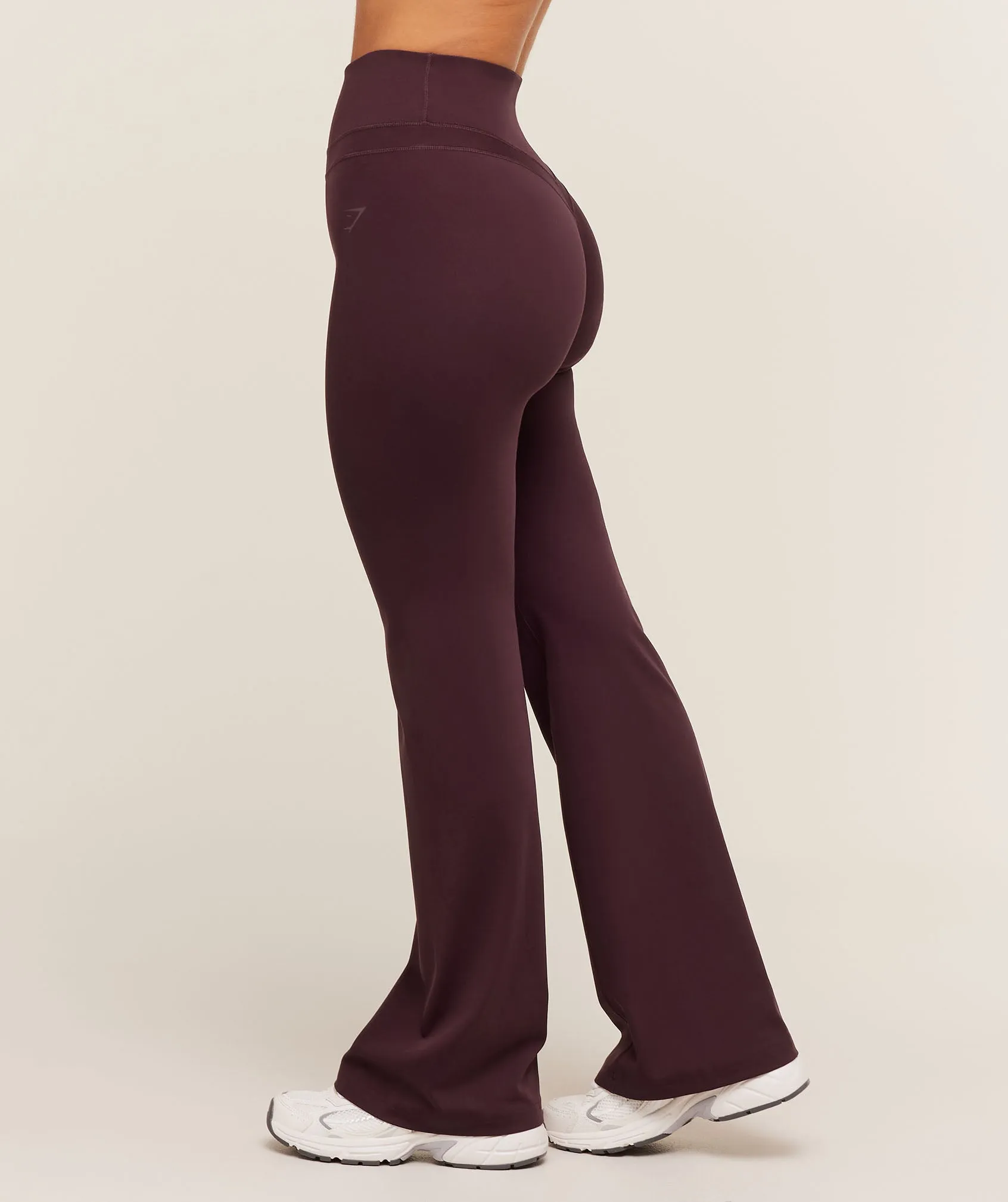 Gymshark Whitney Flared Leggings Short - Cherry Purple sold by Gymshark product image thumbnail 3