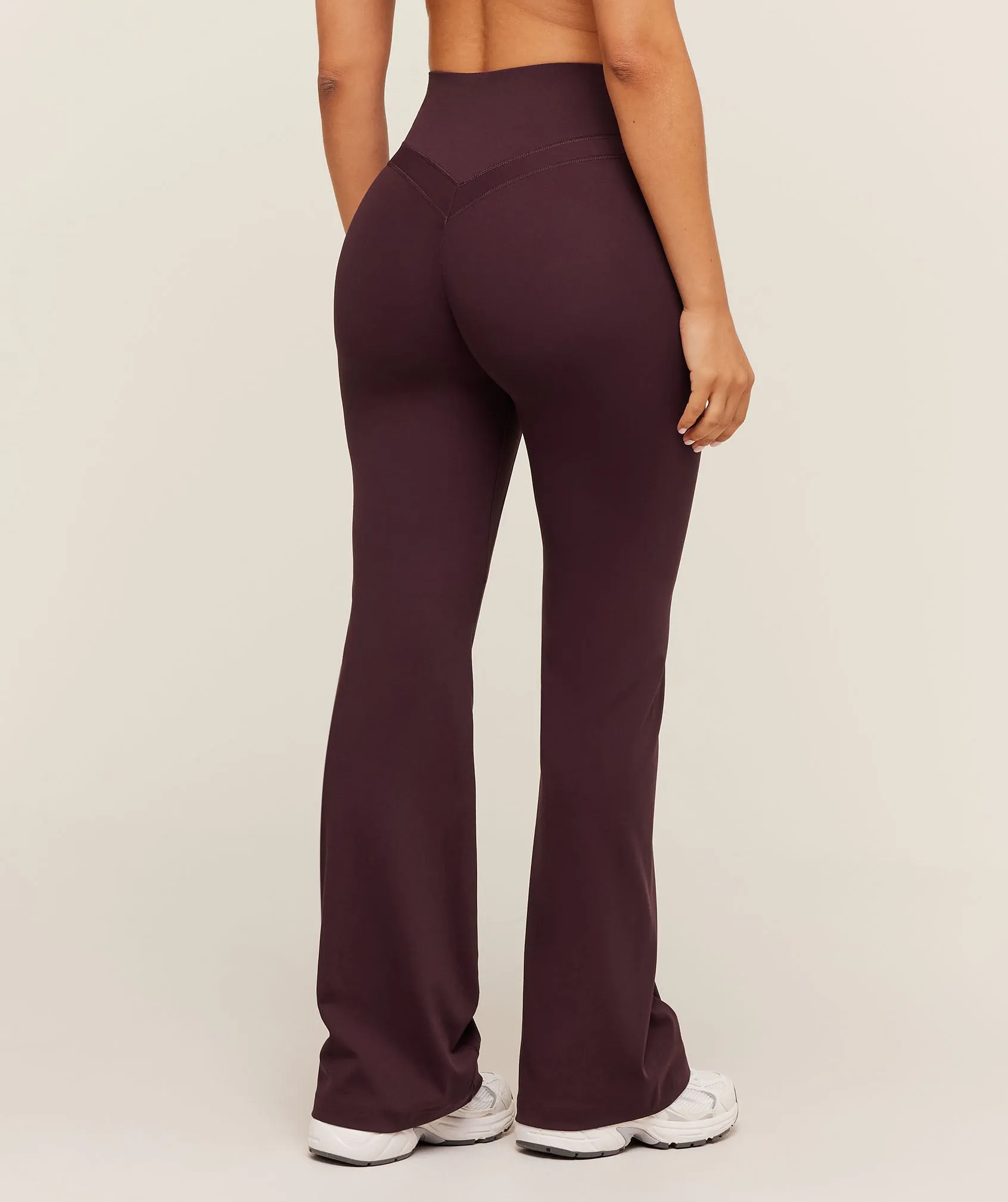 Gymshark Whitney Flared Leggings Short - Cherry Purple sold by Gymshark product image thumbnail 2