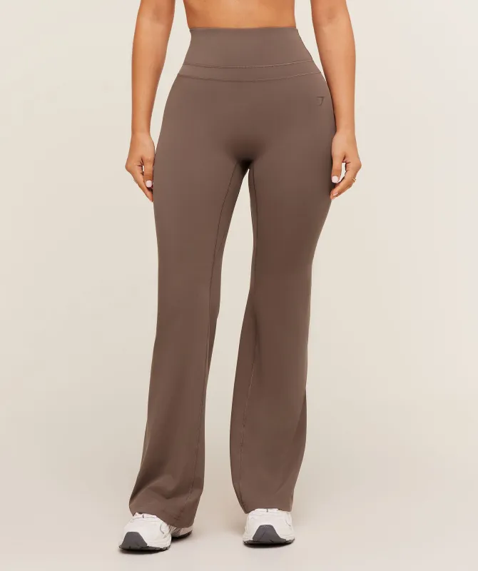 Gymshark Whitney Flared Leggings - Soft Brown sold by Gymshark