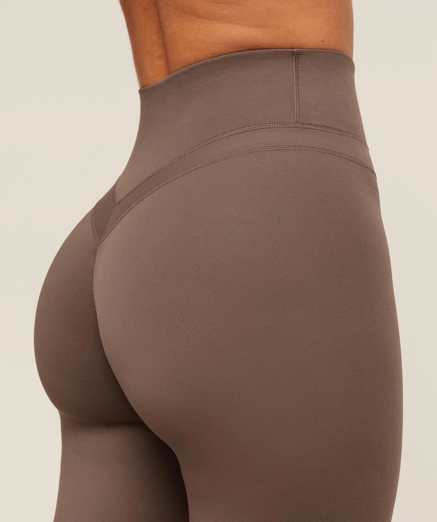 Gymshark Whitney Flared Leggings Short - Soft Brown sold by Gymshark product image thumbnail 5