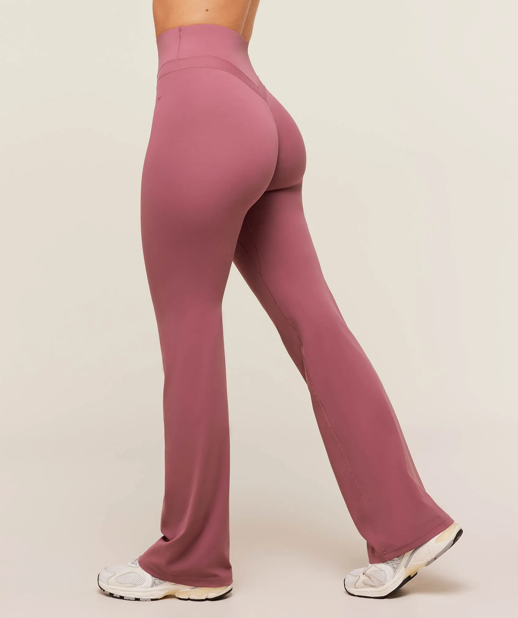 Gymshark Whitney Flared Leggings Tall - Reset Pink sold by Gymshark product image thumbnail 3