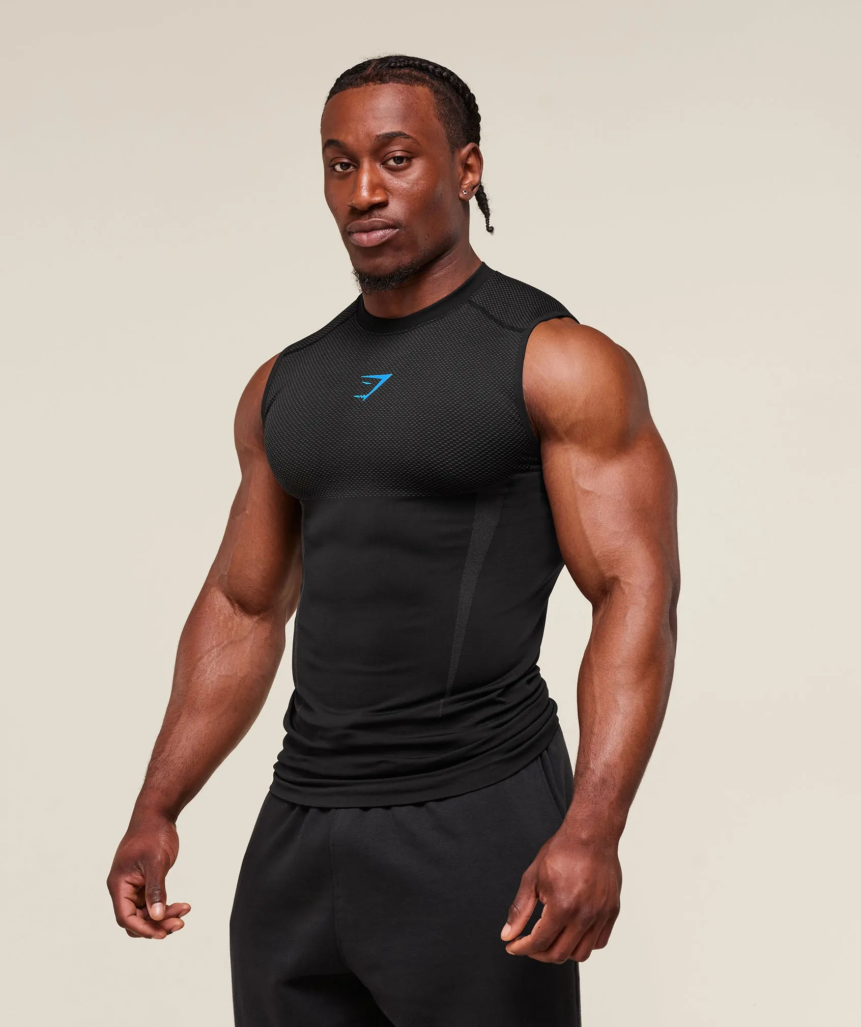 Gymshark Onyx 5.0 Tank - Black/Onyx Grey sold by Gymshark product image thumbnail 3