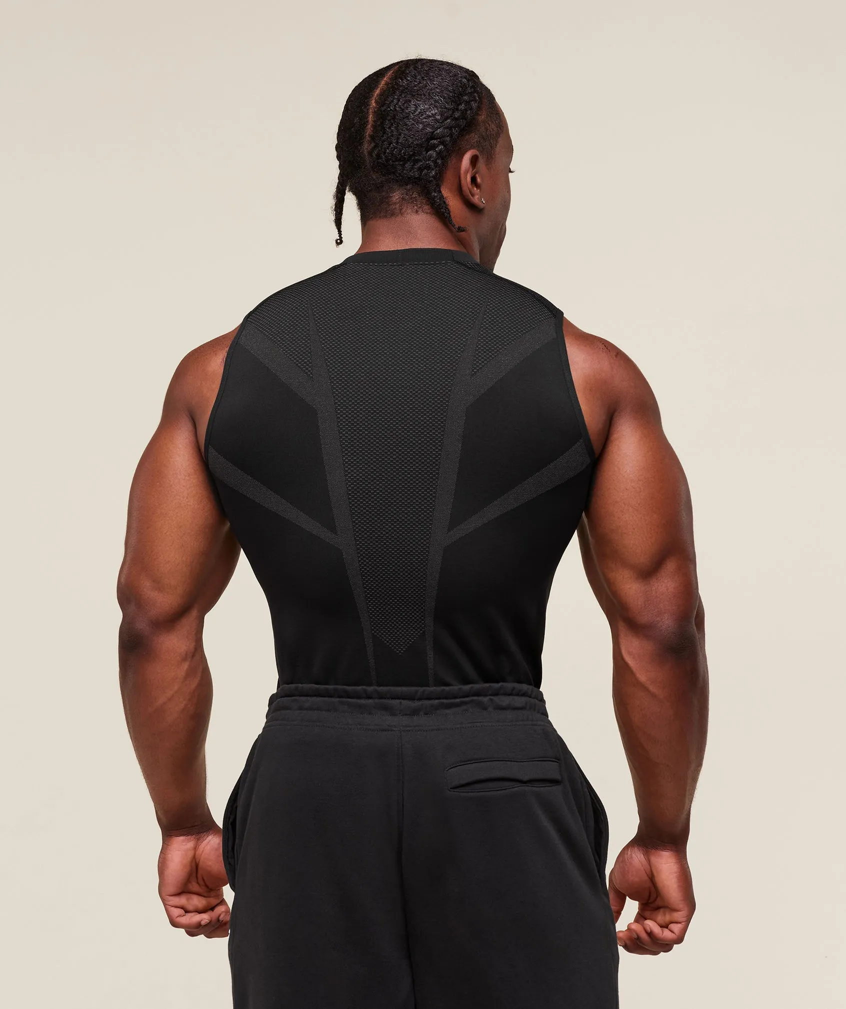 Gymshark Onyx 5.0 Tank - Black/Onyx Grey sold by Gymshark product image thumbnail 4