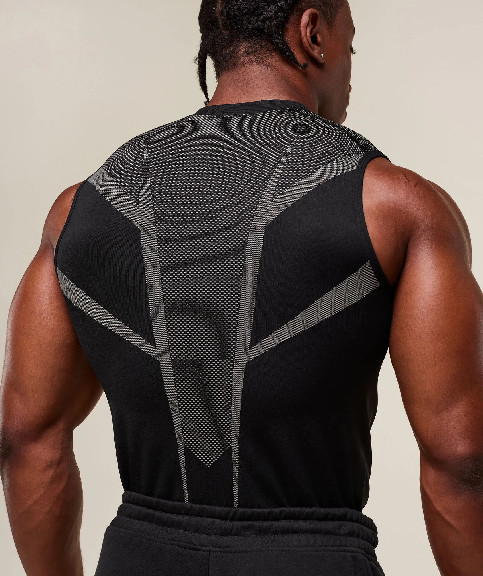 Gymshark Onyx 5.0 Tank - Black/Light Grey sold by Gymshark product image thumbnail 5