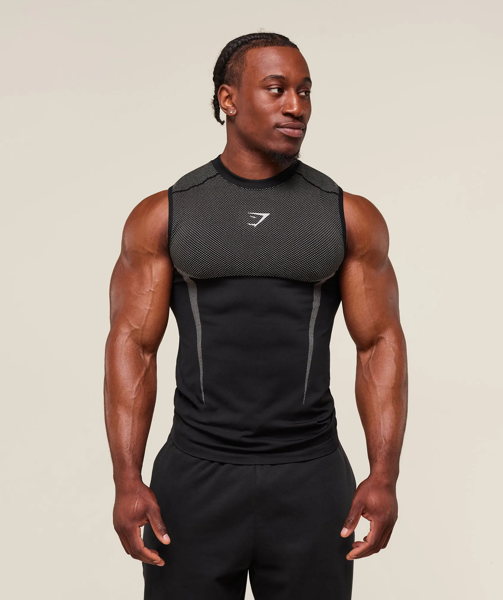 Gymshark Onyx 5.0 Tank - Black/Light Grey | Parallel