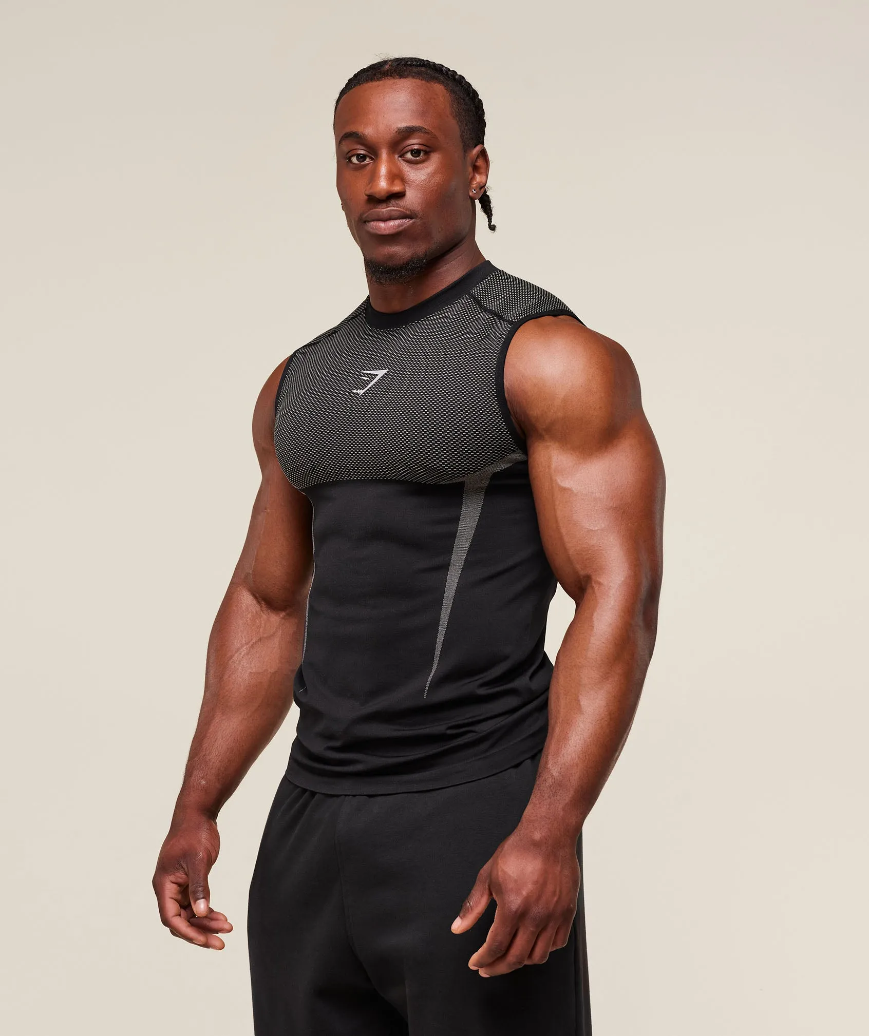 Gymshark Onyx 5.0 Tank - Black/Light Grey sold by Gymshark product image thumbnail 4