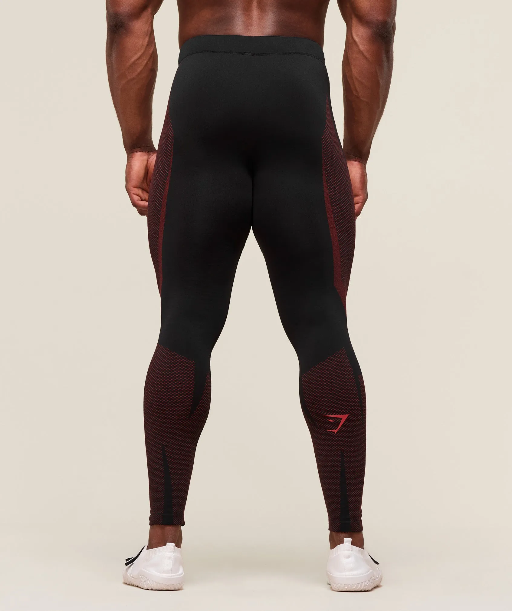 Gymshark Onyx 5.0 Seamless Tight - Black/Carmine Red sold by Gymshark product image thumbnail 2