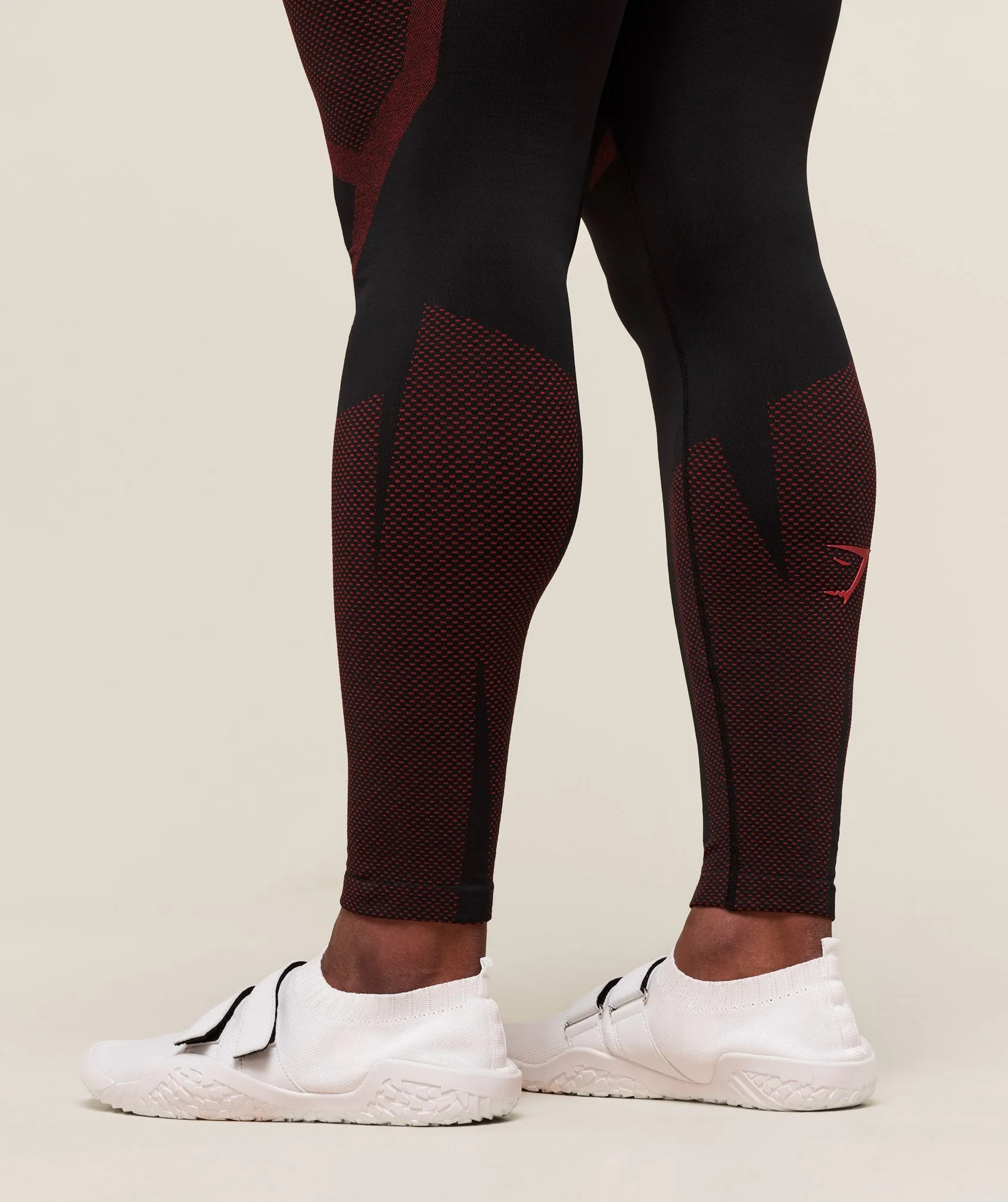 Gymshark Onyx 5.0 Seamless Tight - Black/Carmine Red sold by Gymshark product image thumbnail 3