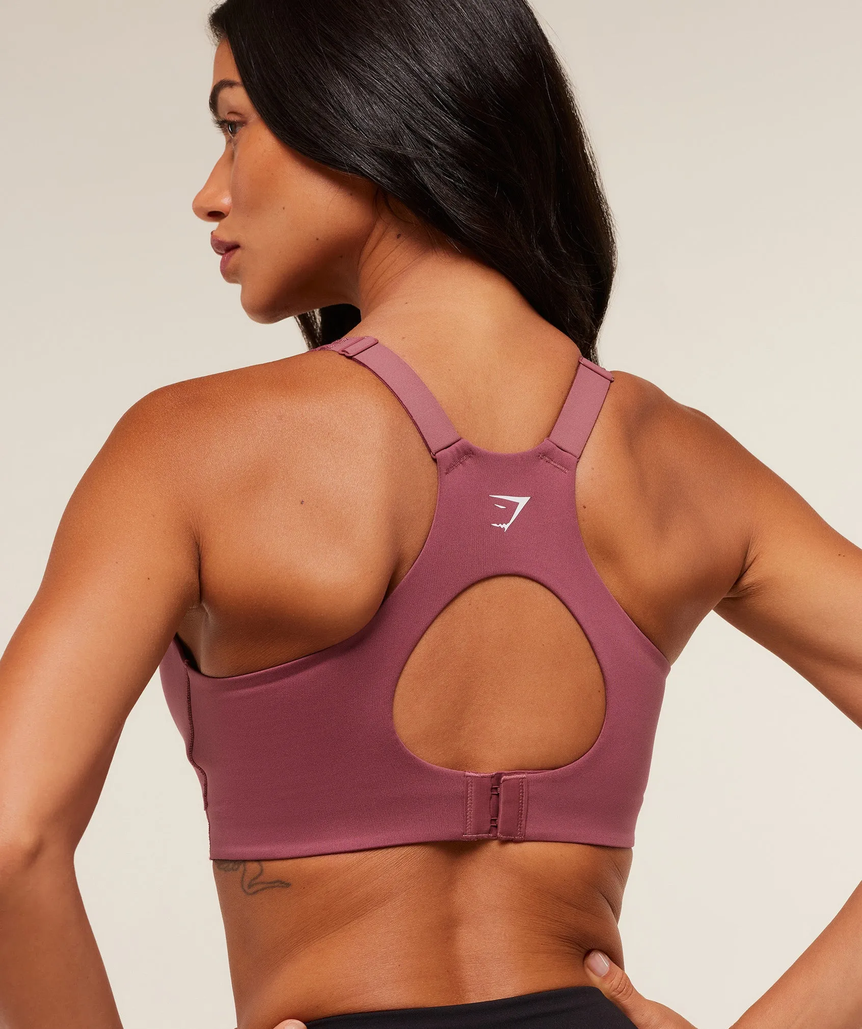 Gymshark High Support V-Neck Sports Bra - Reset Pink sold by Gymshark product image thumbnail 5