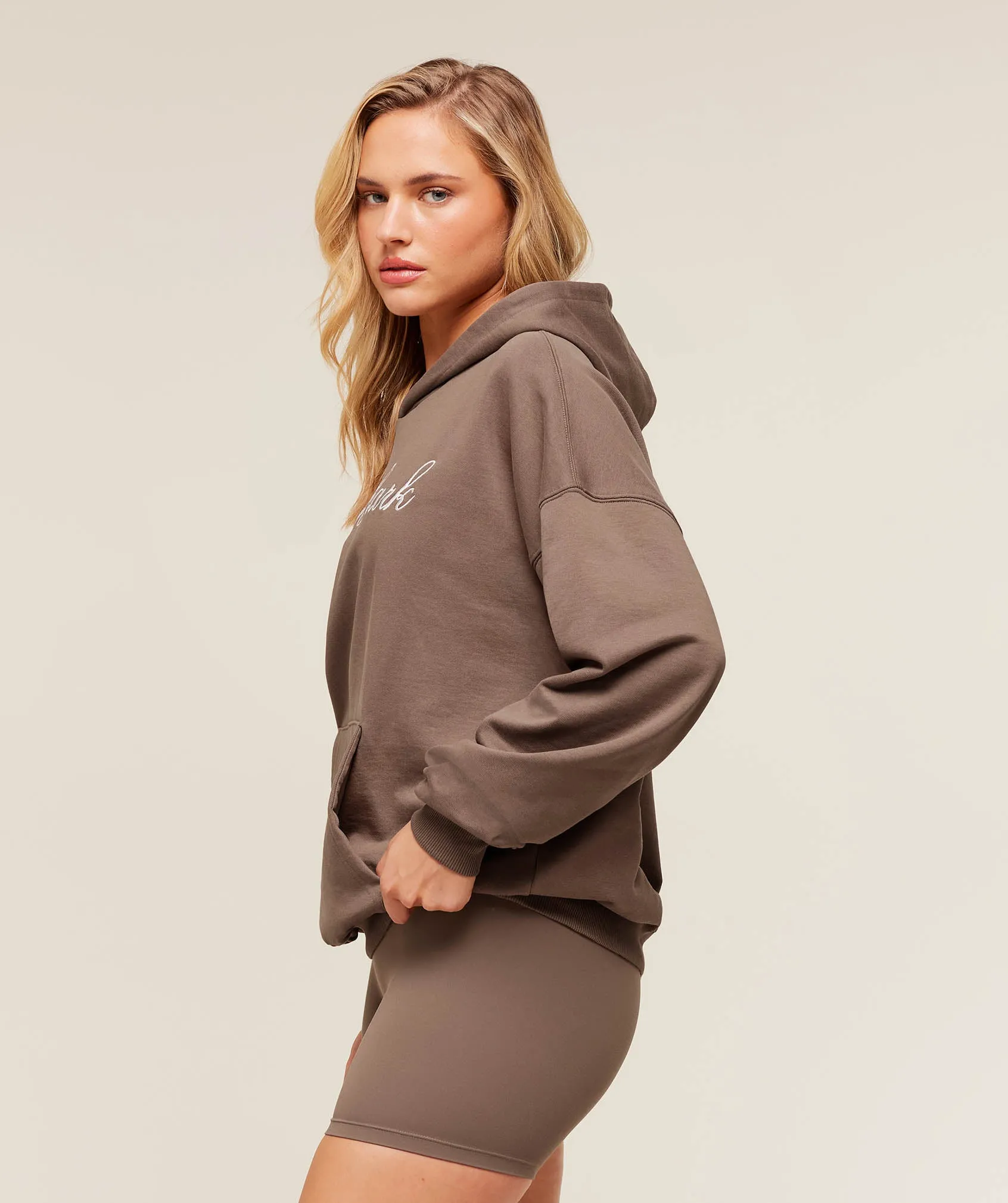 Gymshark All Seasons Graphic Hoodie - Soft Brown sold by Gymshark product image thumbnail 3