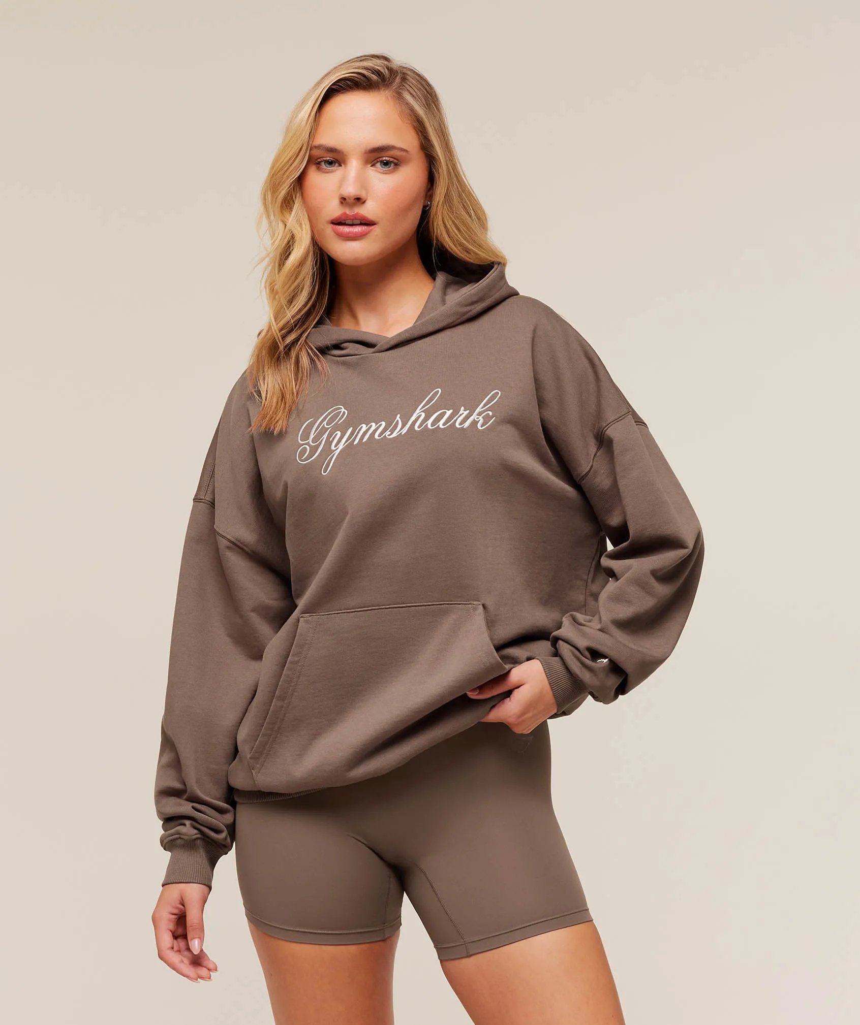 Gymshark All Seasons Graphic Hoodie - Soft Brown sold by Gymshark product image thumbnail 2