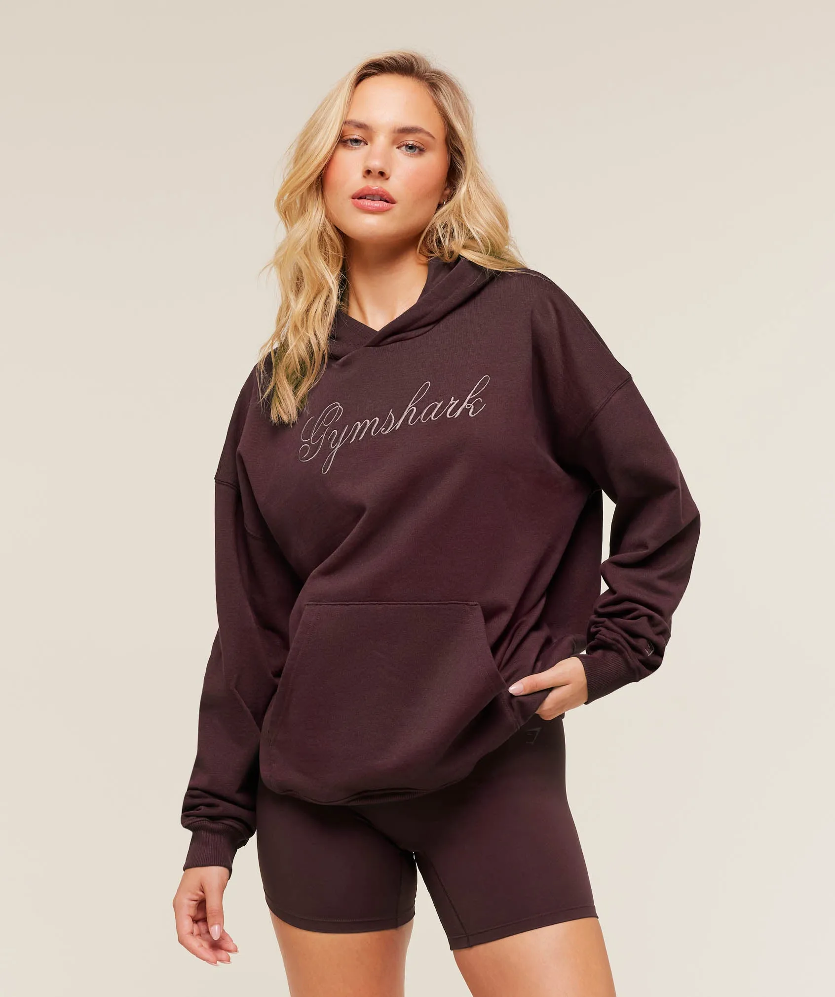 Gymshark All Seasons Graphic Hoodie - GS Cherry Purple sold by Gymshark product image thumbnail 2