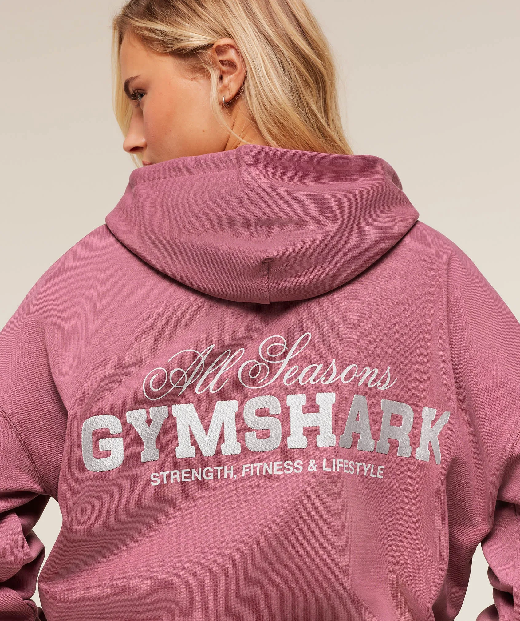 Gymshark All Seasons Graphic Hoodie - Reset Pink sold by Gymshark product image thumbnail 5