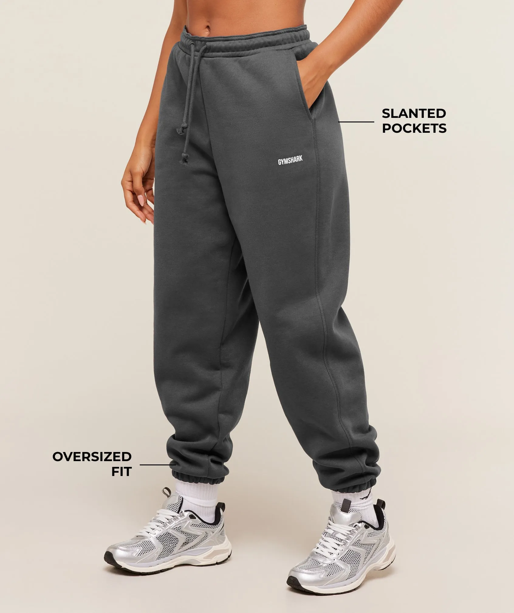 Gymshark Cosy Luxe Cuffed Joggers - Onyx Grey sold by Gymshark product image thumbnail 2