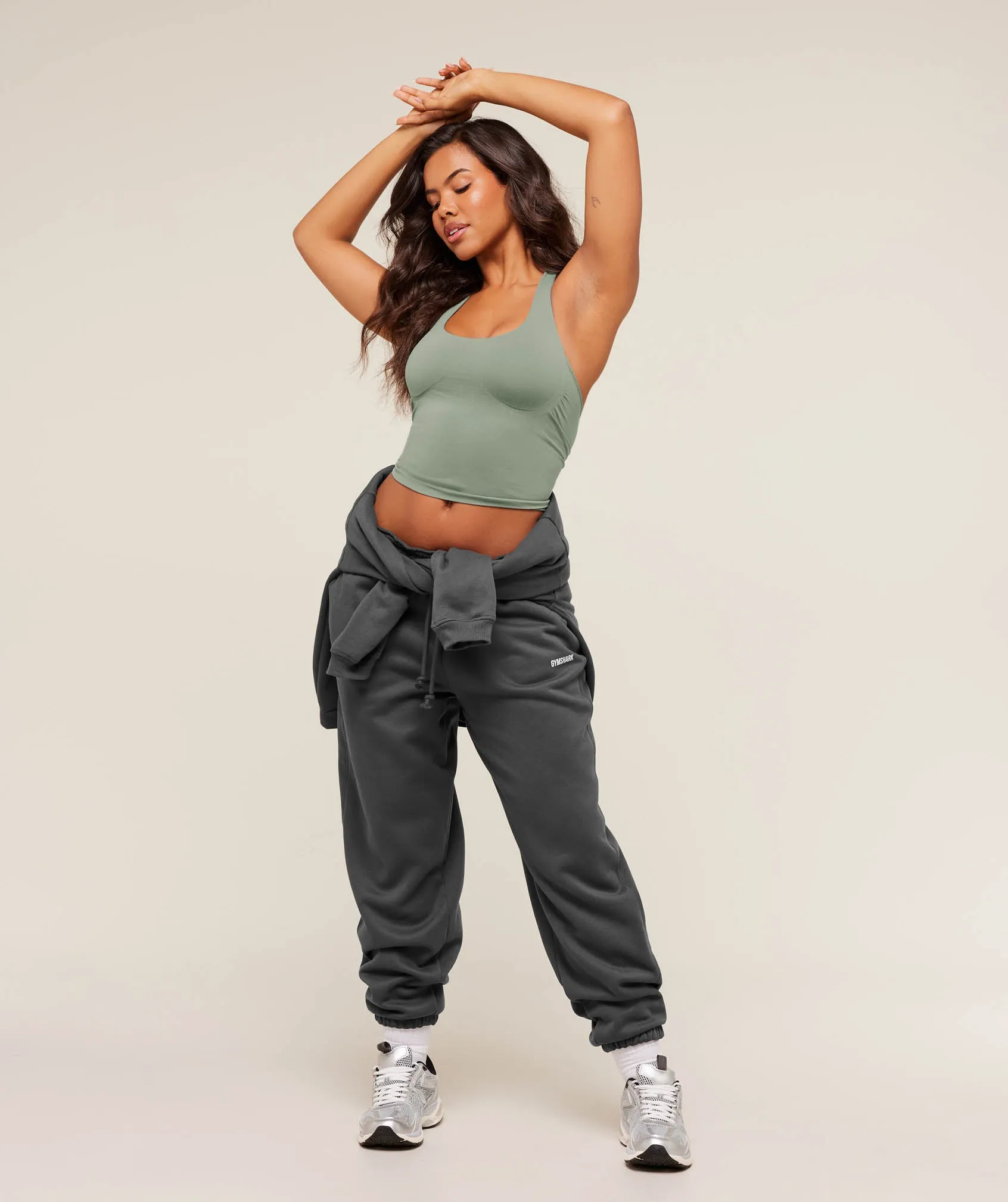 Gymshark Cosy Luxe Cuffed Joggers - Onyx Grey sold by Gymshark product image thumbnail 4