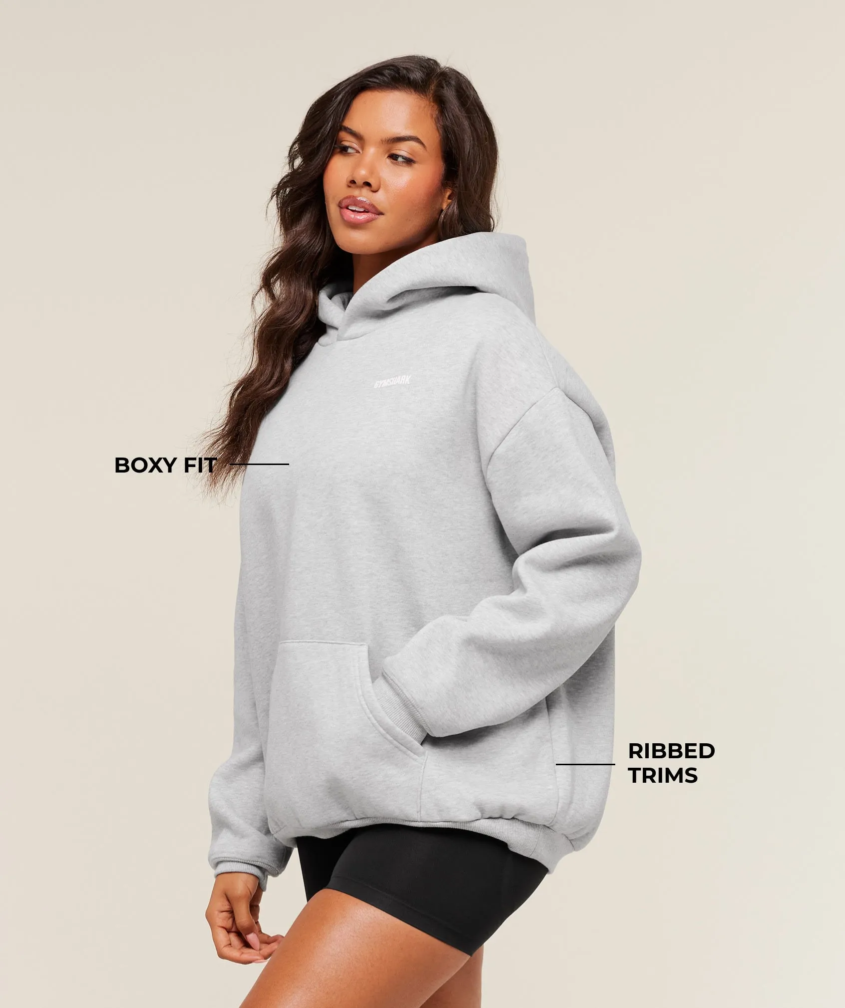 Gymshark Cosy Luxe Hoodie - Soft Grey Marl sold by Gymshark product image thumbnail 2