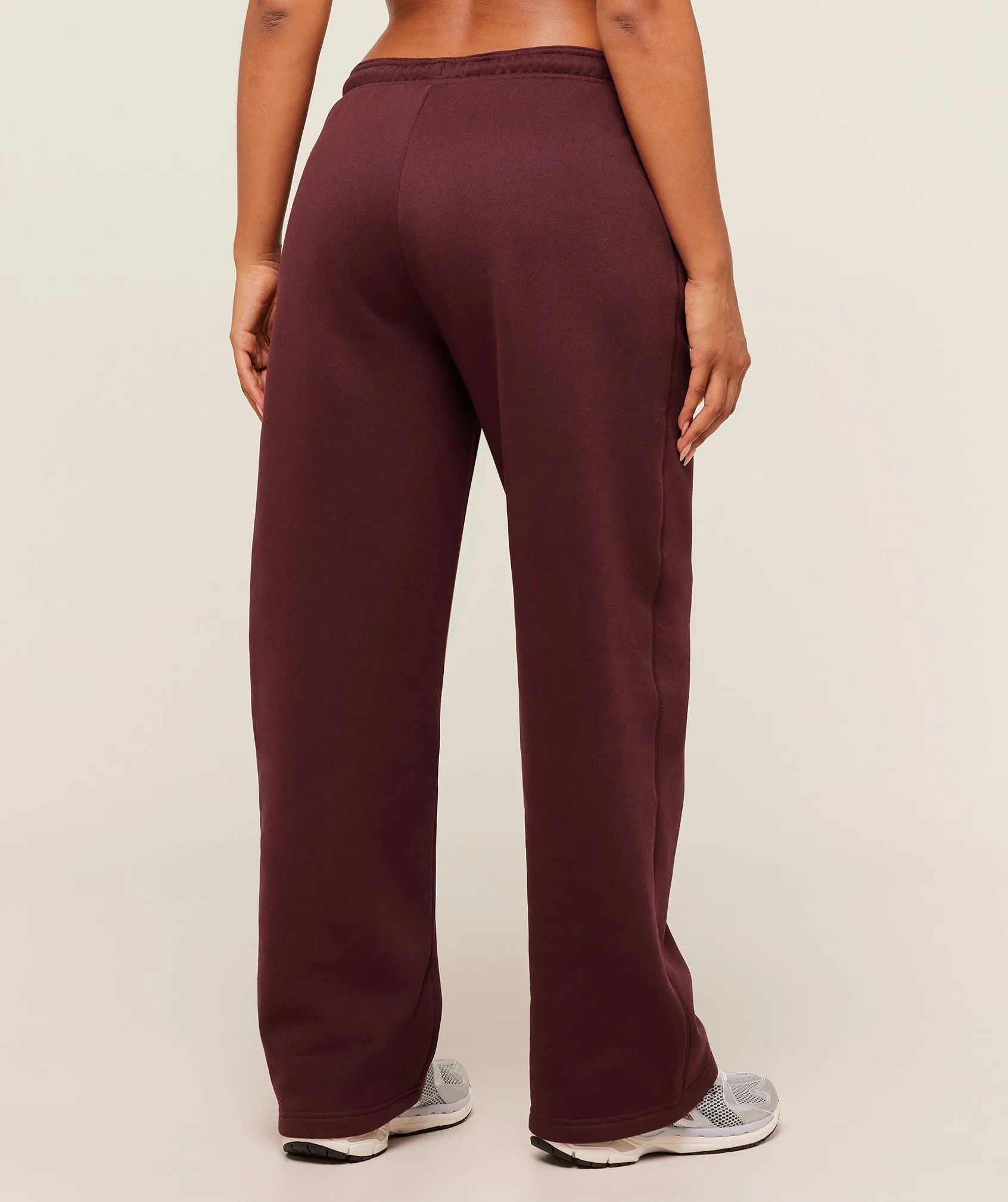 Gymshark Cosy Luxe Straight Leg Regular Joggers - Rich Maroon sold by Gymshark product image thumbnail 3