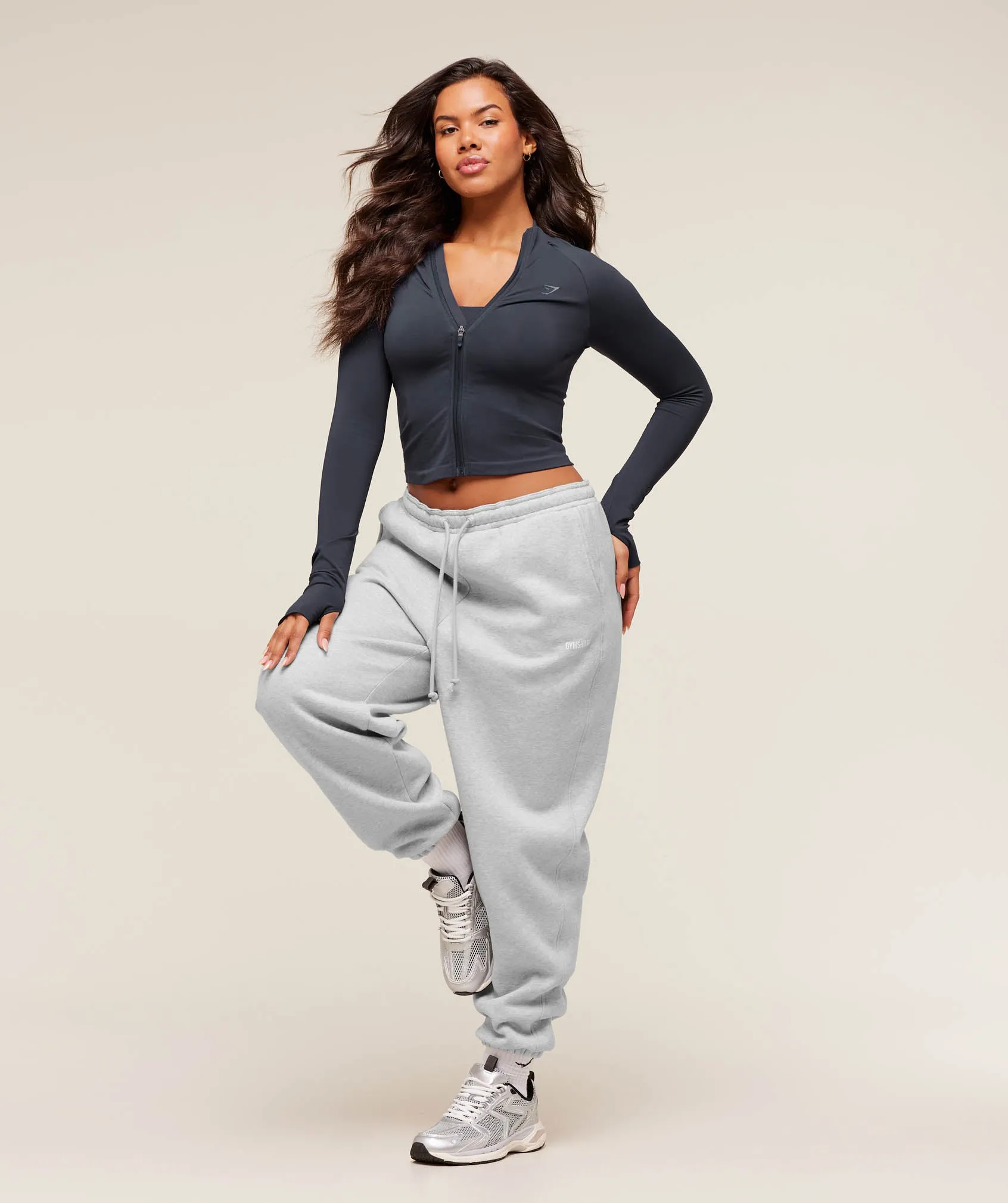 Gymshark Cosy Luxe Cuffed Joggers - Soft Grey Marl sold by Gymshark product image thumbnail 3