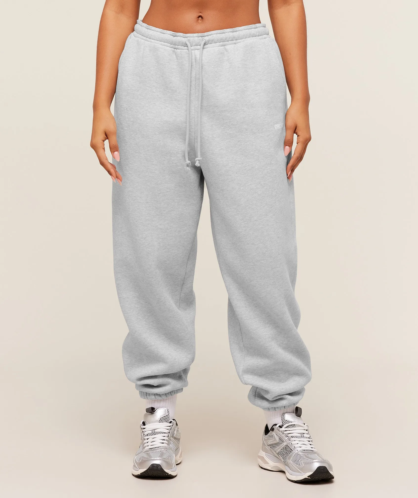 Gymshark Cosy Luxe Cuffed Joggers - Soft Grey Marl sold by Gymshark