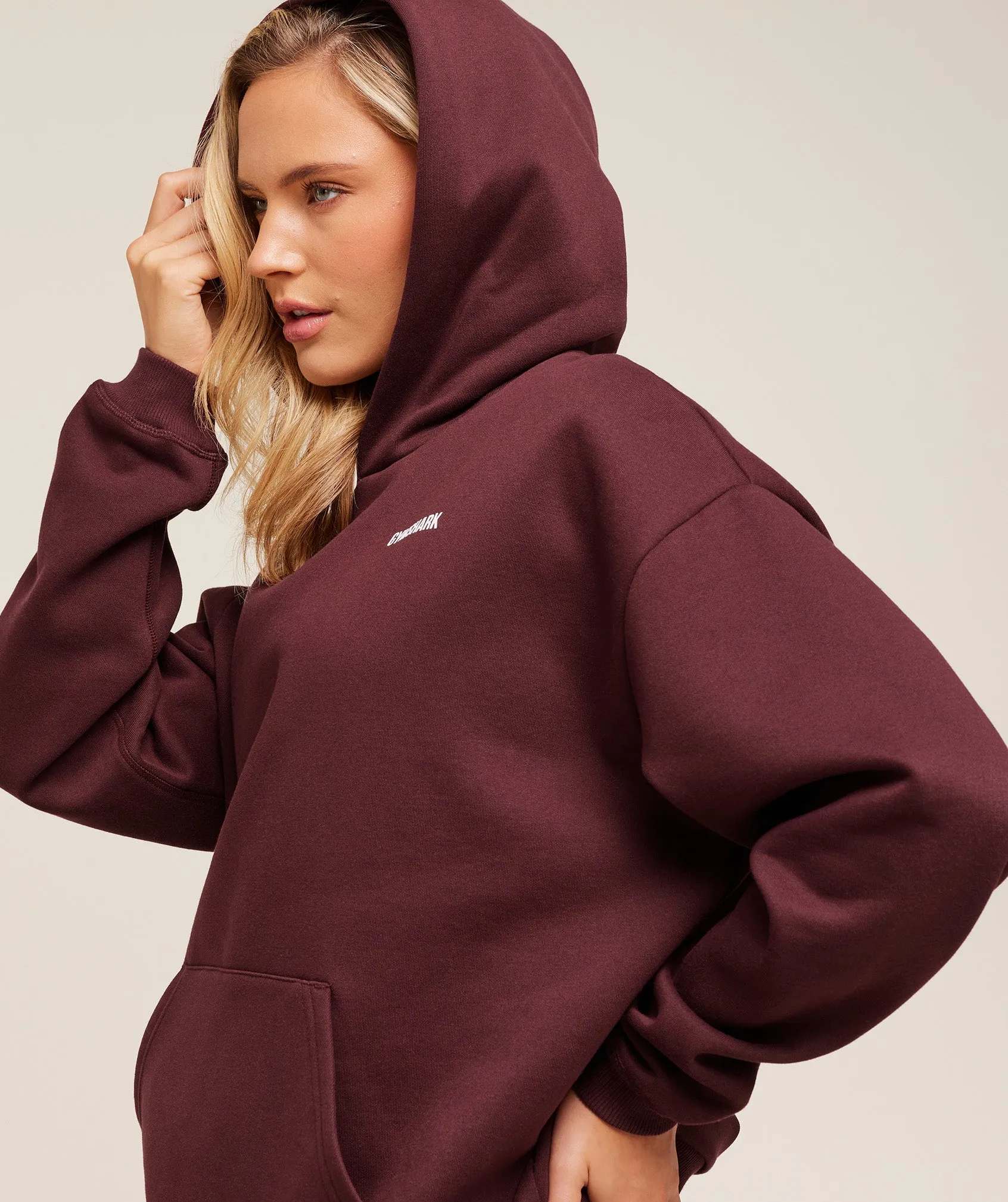Gymshark Cosy Luxe Hoodie - Rich Maroon sold by Gymshark product image thumbnail 5