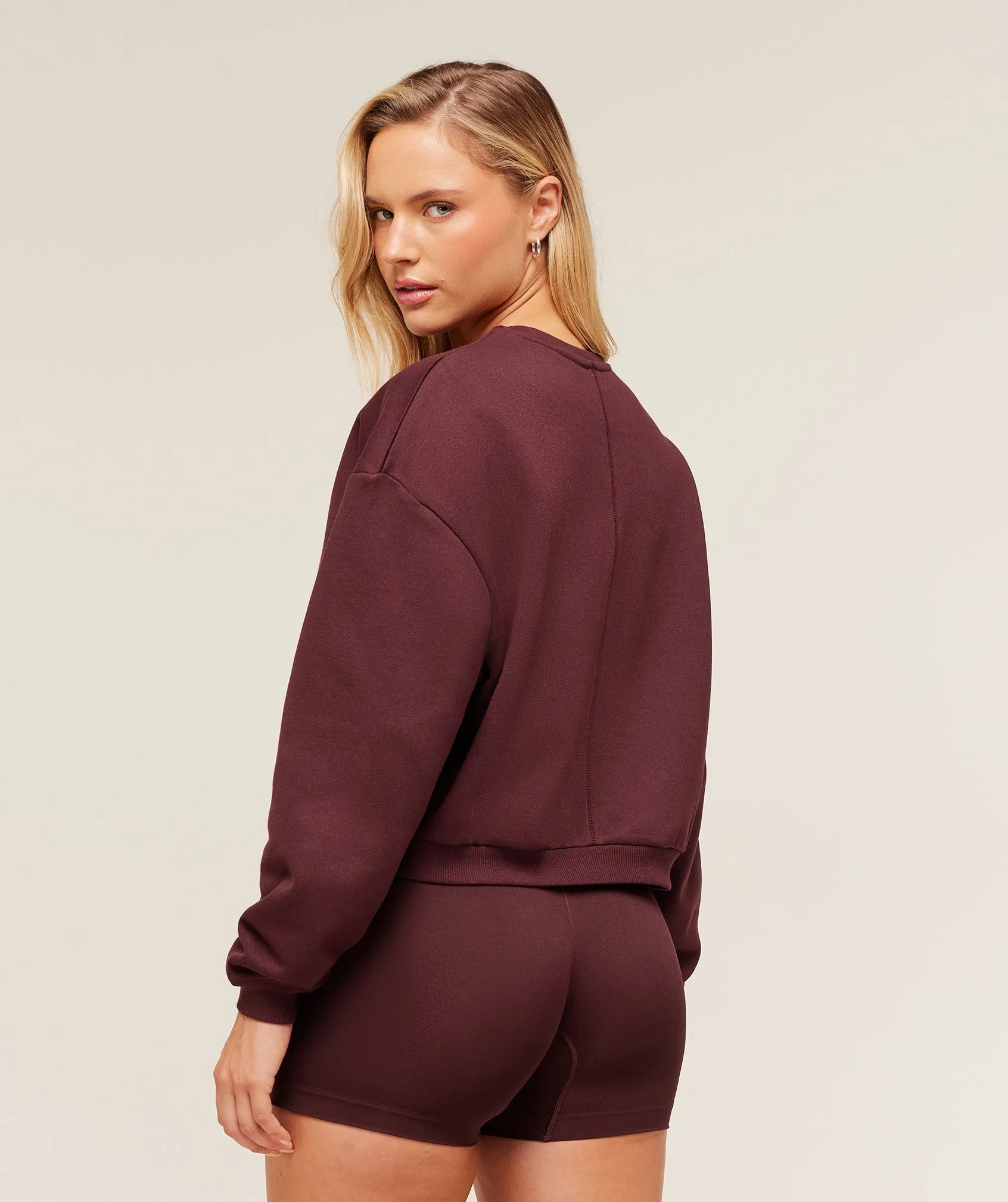 Gymshark Cosy Luxe Sweatshirt - Rich Maroon sold by Gymshark product image thumbnail 3