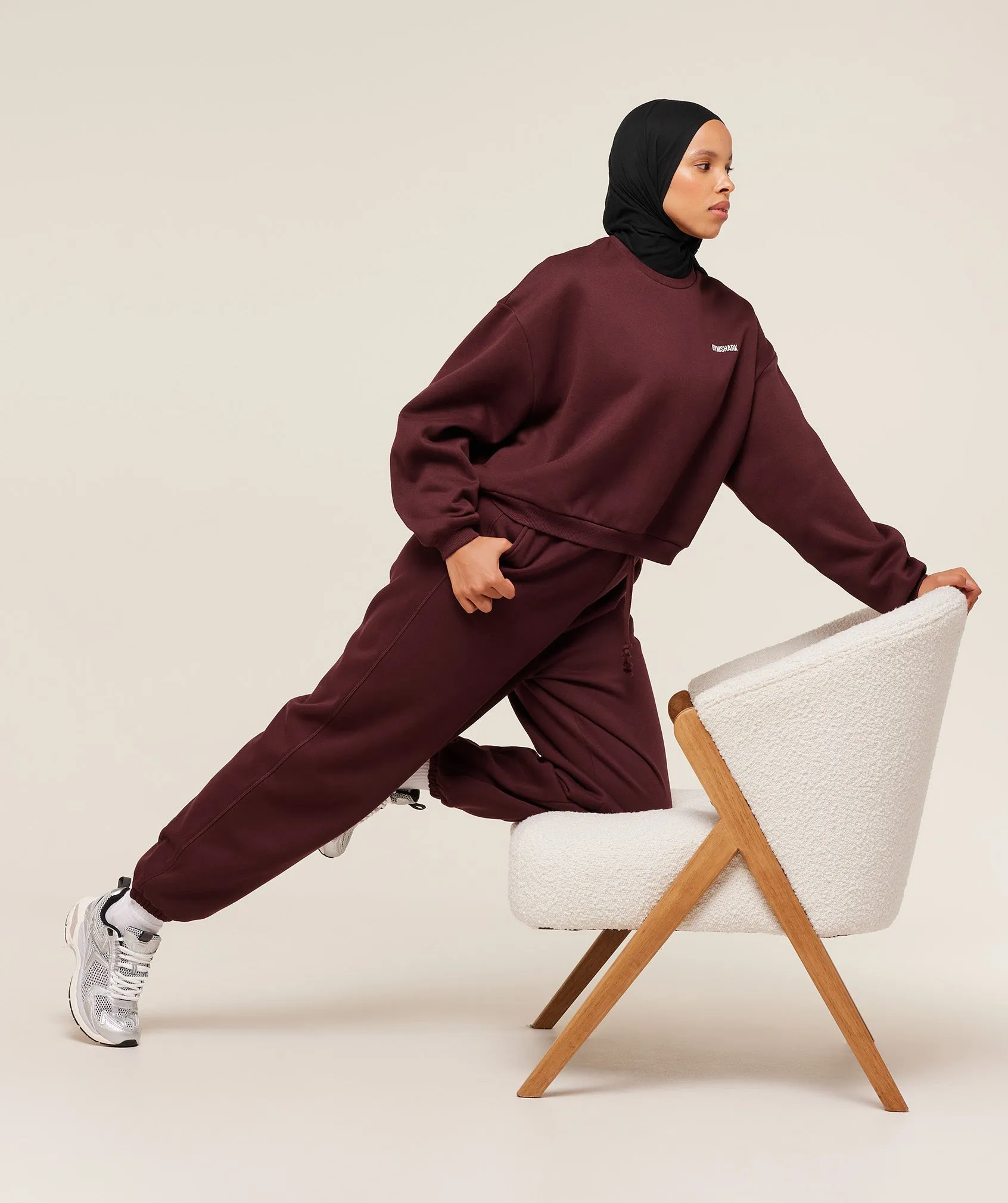 Gymshark Cosy Luxe Sweatshirt - Rich Maroon sold by Gymshark product image thumbnail 5