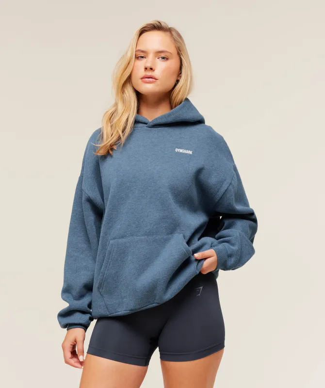 Gymshark Cosy Luxe Hoodie - Compound Blue Marl sold by Gymshark