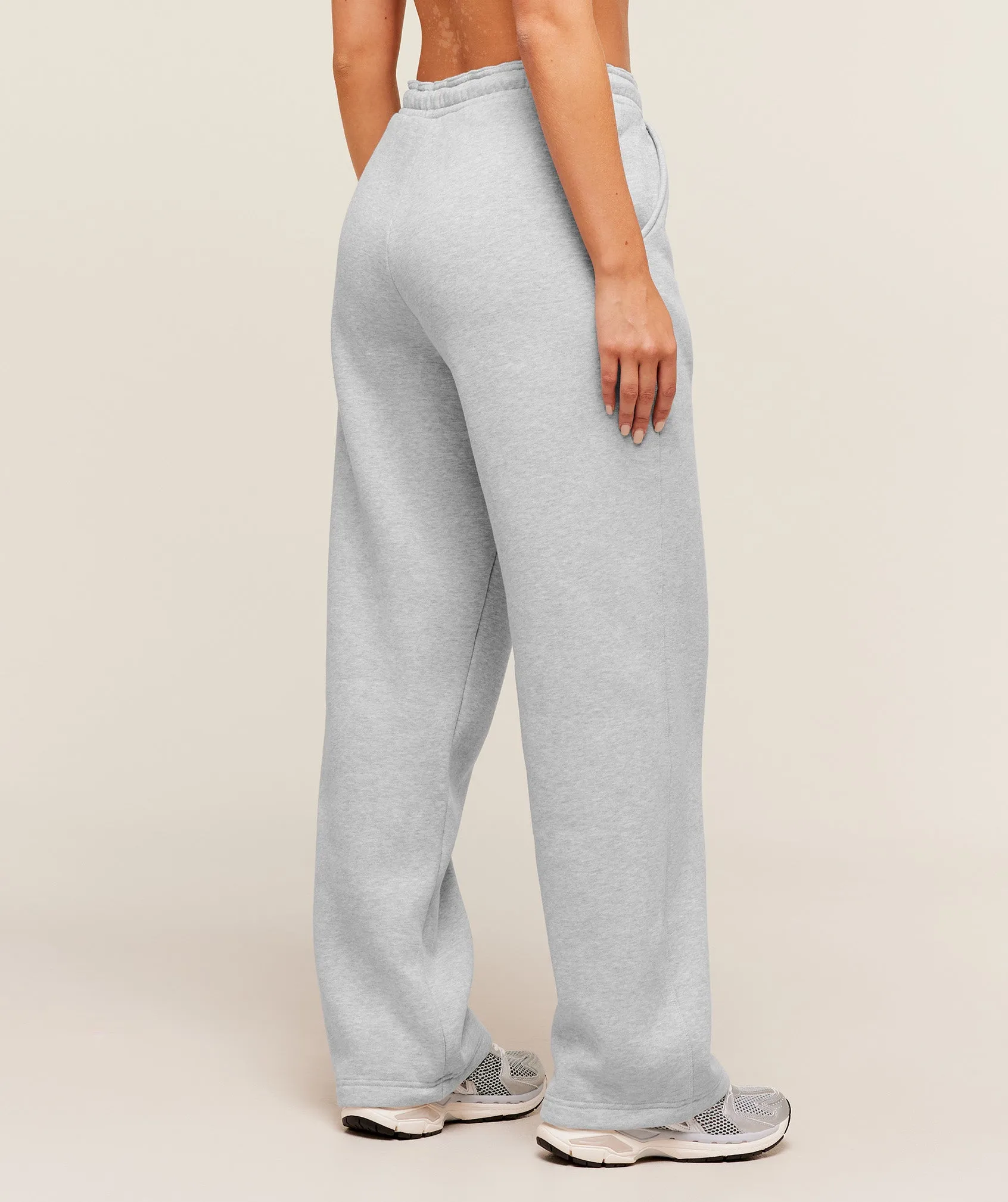 Gymshark Cosy Luxe Straight Leg Regular Joggers - Soft Grey Marl sold by Gymshark product image thumbnail 3