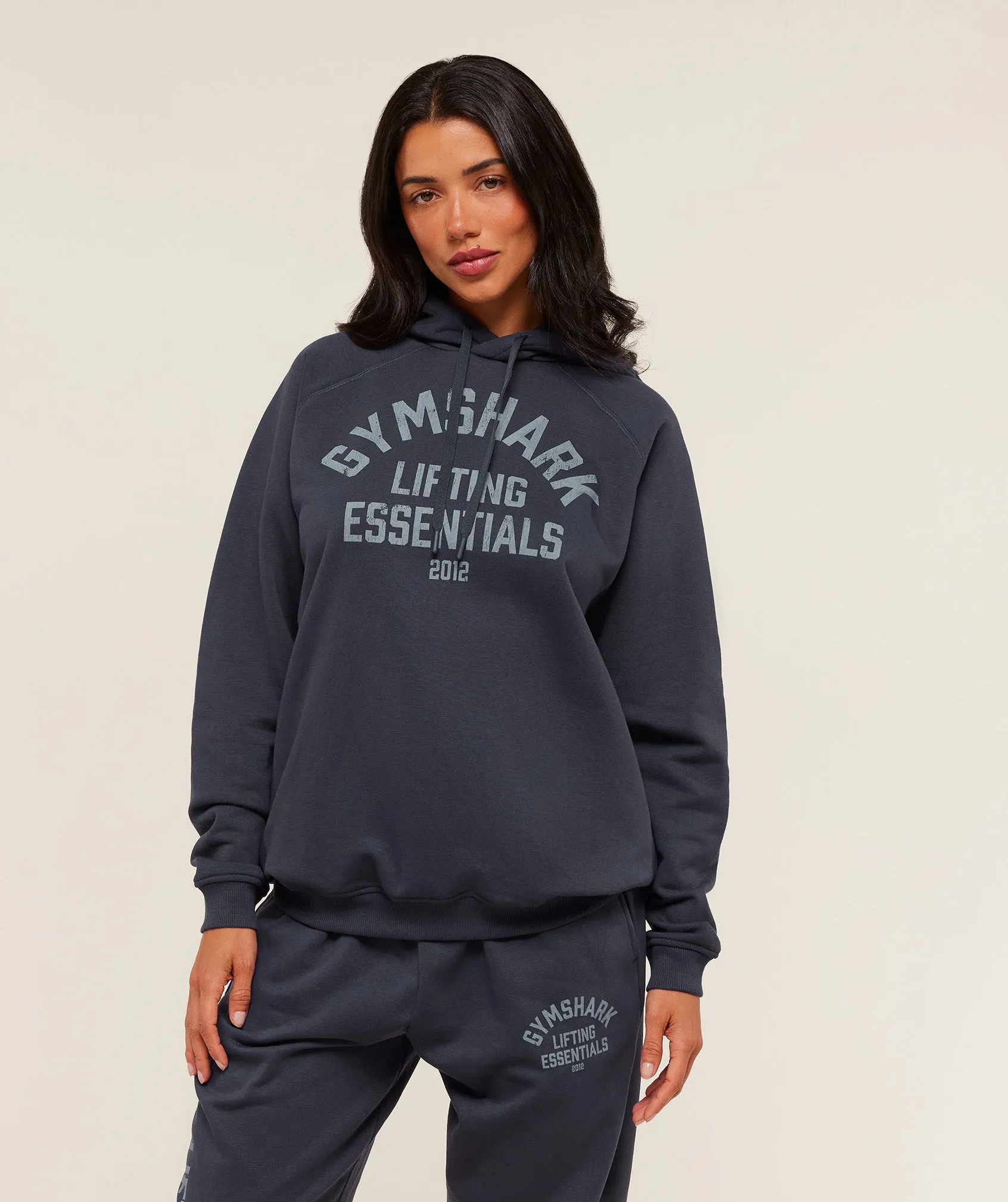 Gymshark Lifting Essentials Hoodie - Heavy Blue sold by Gymshark