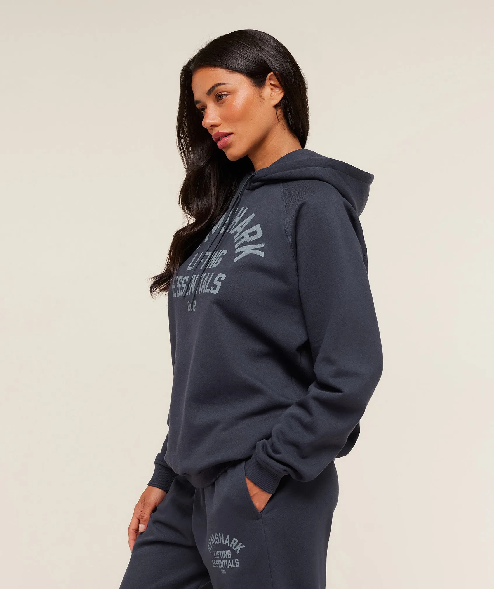 Gymshark Lifting Essentials Hoodie - Heavy Blue sold by Gymshark product image thumbnail 3