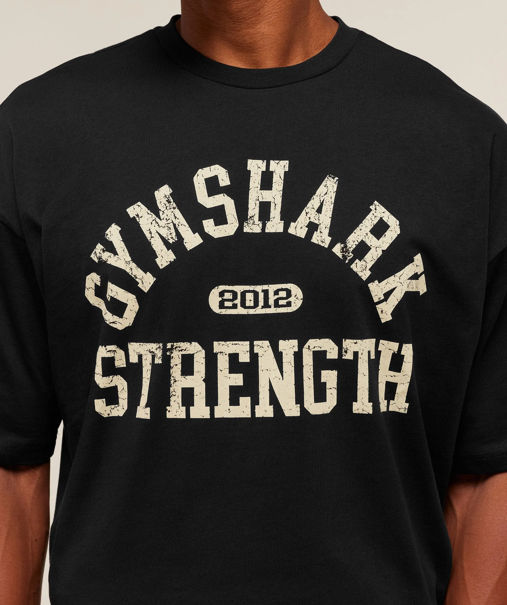 Gymshark 2012 Strength T-Shirt - Black sold by Gymshark product image thumbnail 4