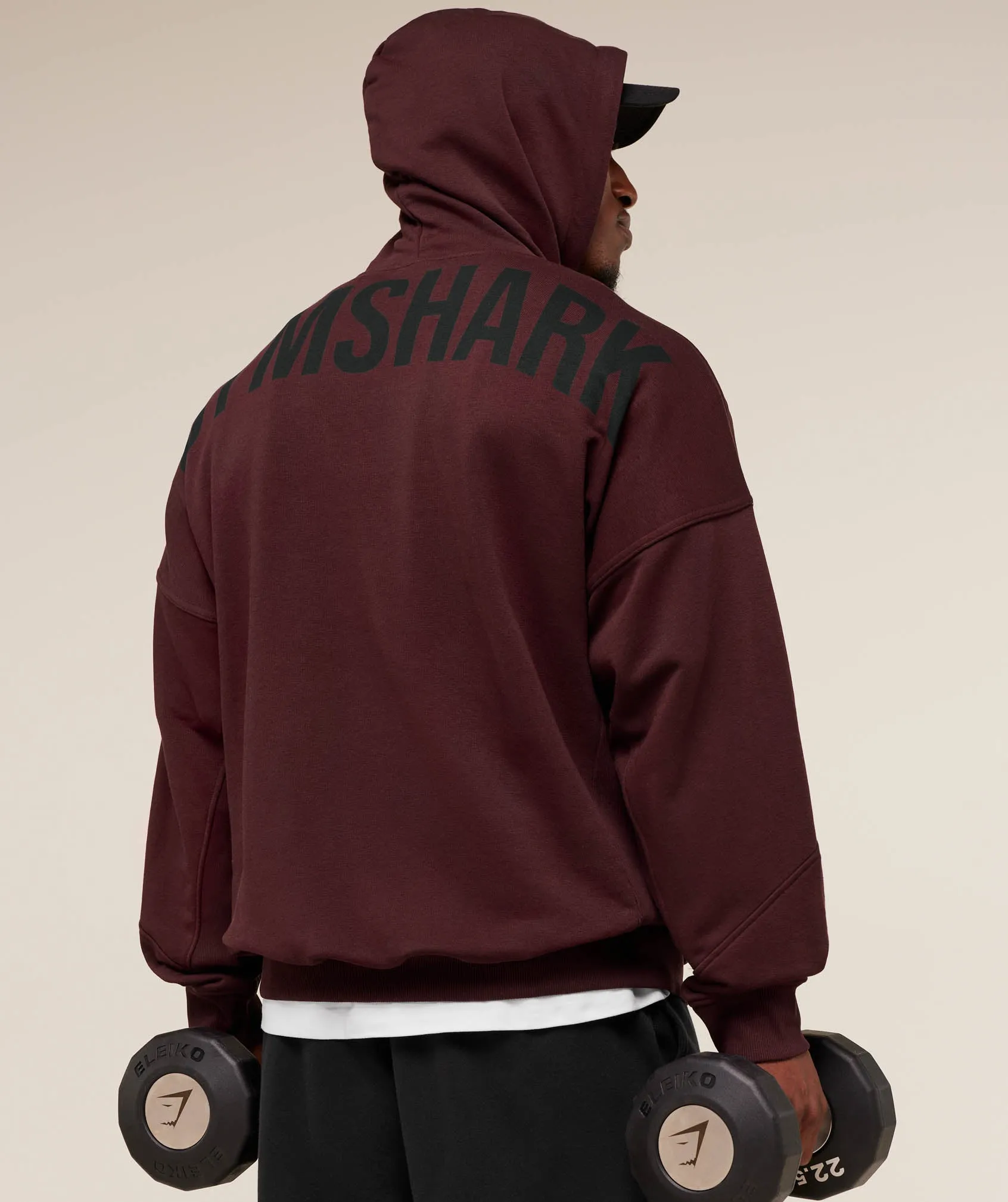 Gymshark Power Hoodie - Rich Maroon sold by Gymshark product image thumbnail 5