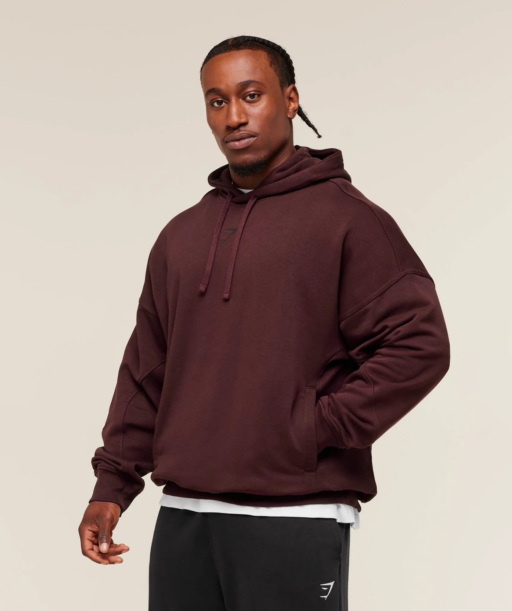 Gymshark Power Hoodie - Rich Maroon sold by Gymshark product image thumbnail 3