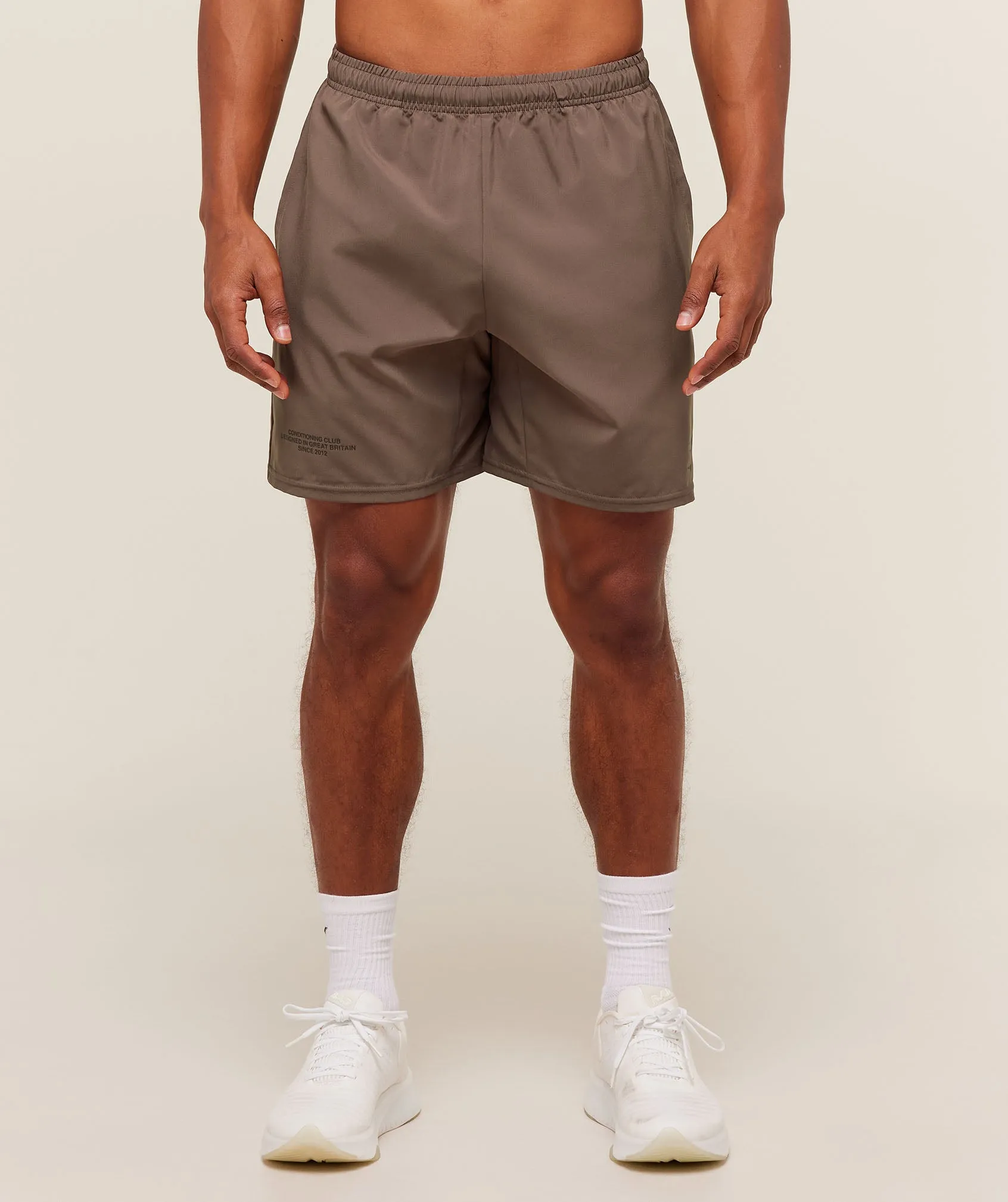 Gymshark Conditioning Club Shorts - Soft Brown/Archive Brown sold by Gymshark