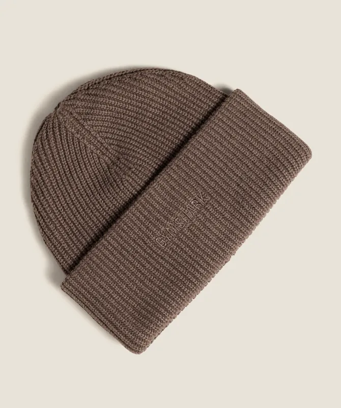 Gymshark Deep Knit Beanie - Walnut Brown sold by Gymshark