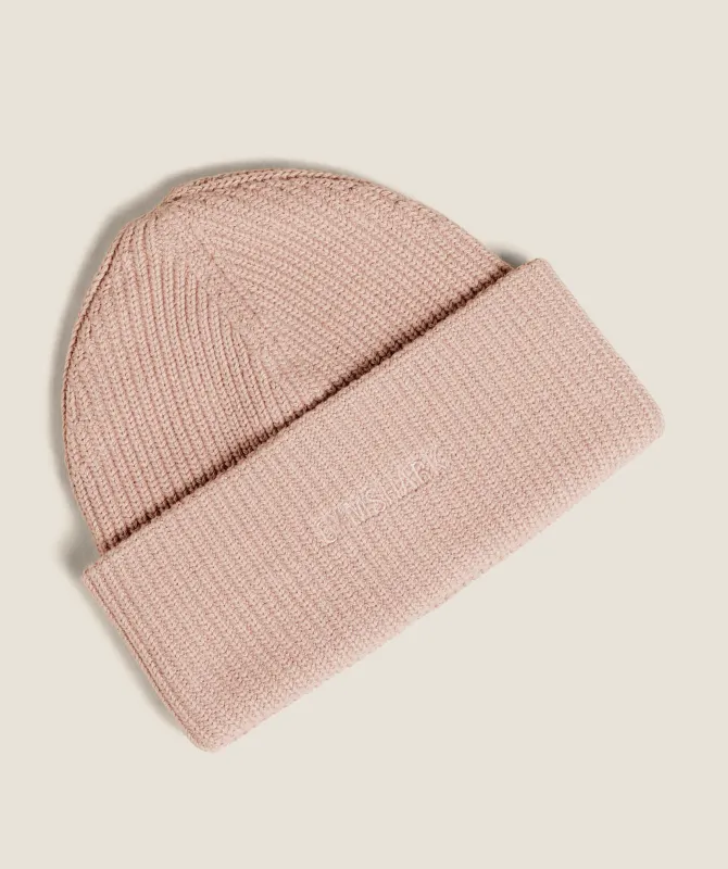Gymshark Deep Knit Beanie - Muted Pink sold by Gymshark