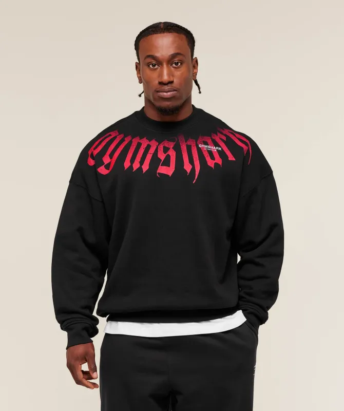 Gymshark Fade Graphic Crew - GS Black sold by Gymshark