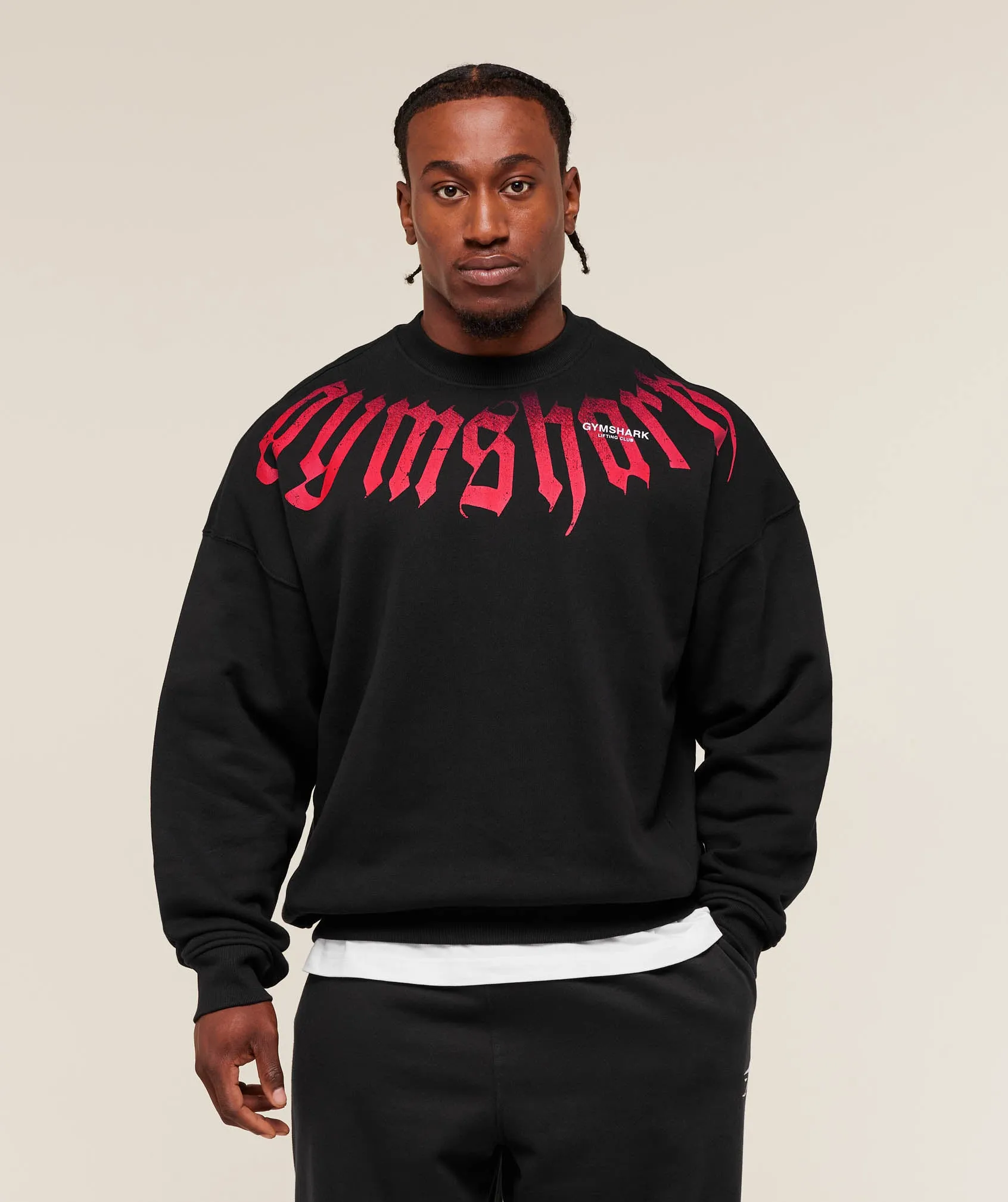 Gymshark Fade Graphic Crew - GS Black sold by Gymshark