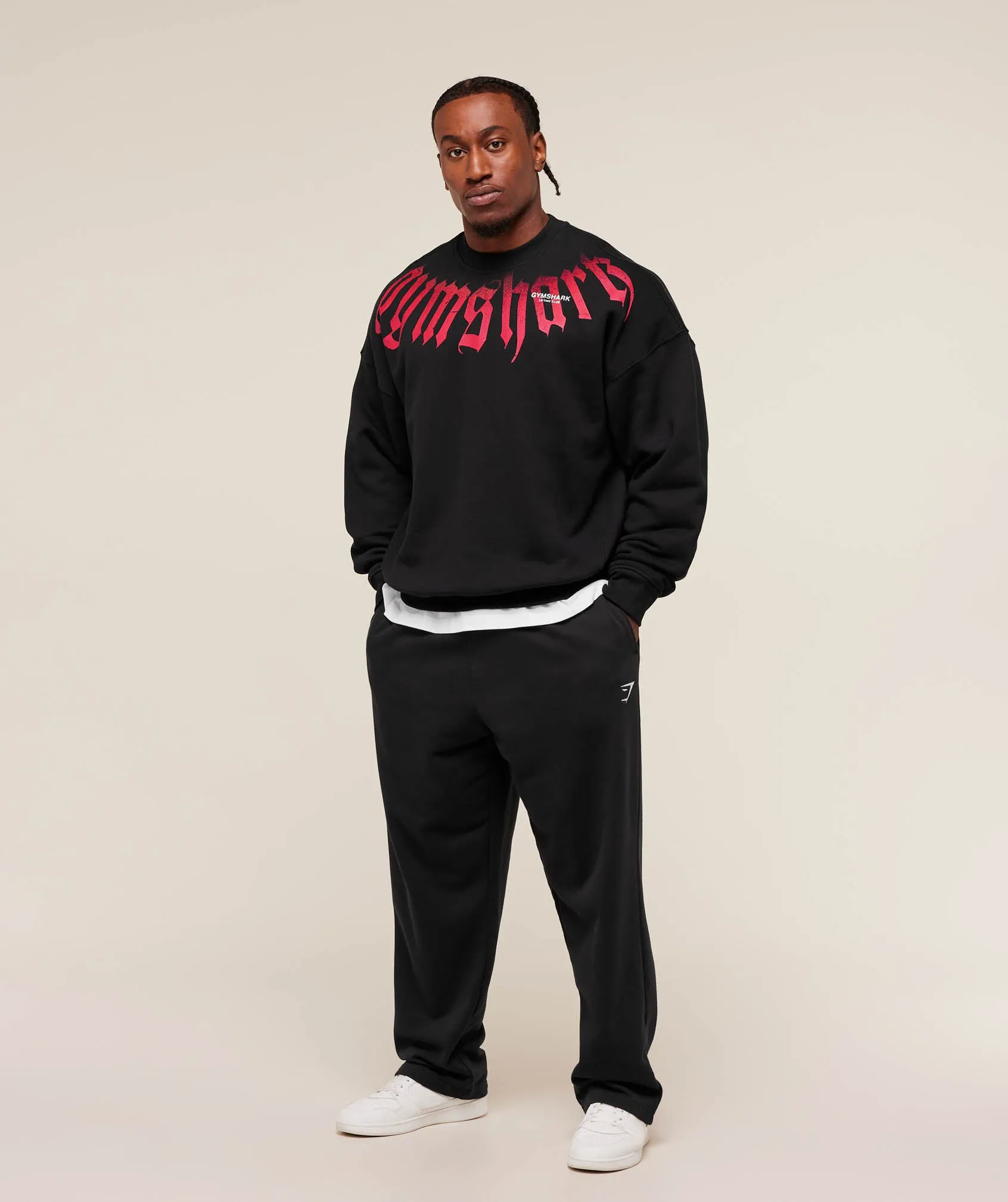 Gymshark Fade Graphic Crew - GS Black sold by Gymshark product image thumbnail 4