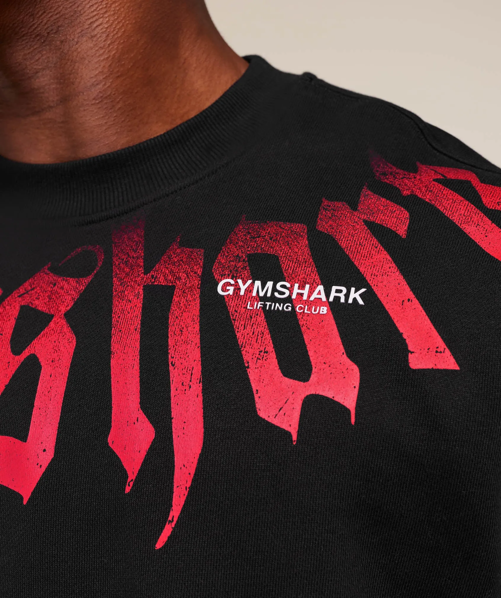 Gymshark Fade Graphic Crew - GS Black sold by Gymshark product image thumbnail 5