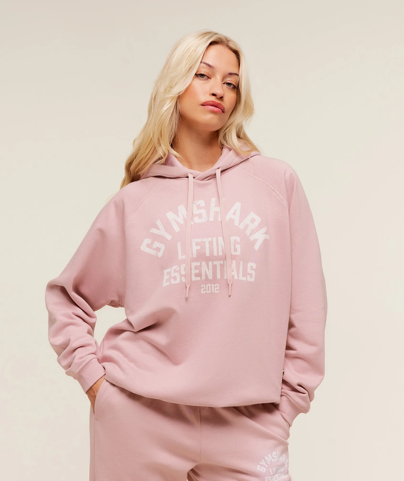 Gymshark Lifting Essentials Hoodie - Cloud Pink sold by Gymshark