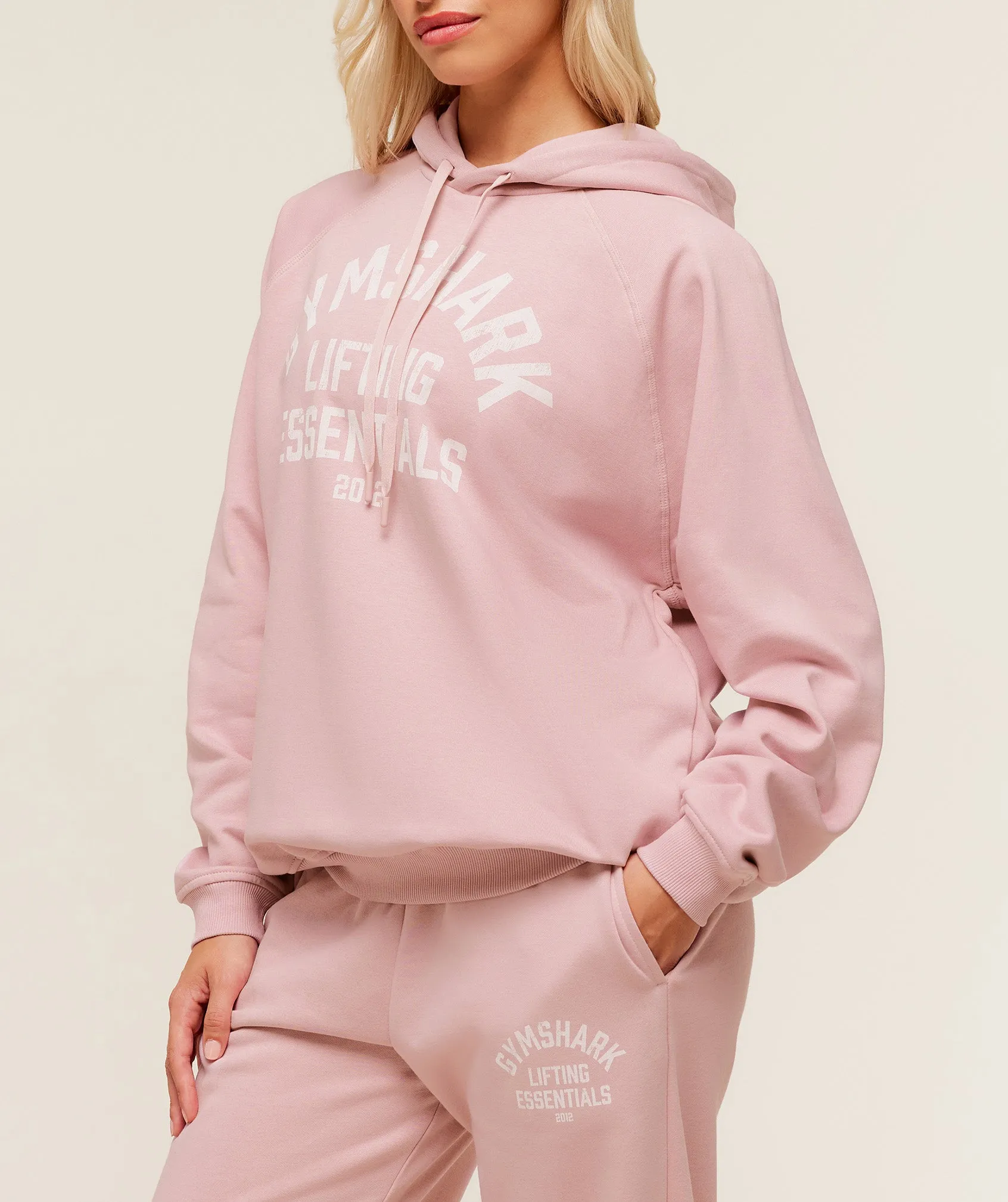Gymshark Lifting Essentials Hoodie - Cloud Pink sold by Gymshark product image thumbnail 3