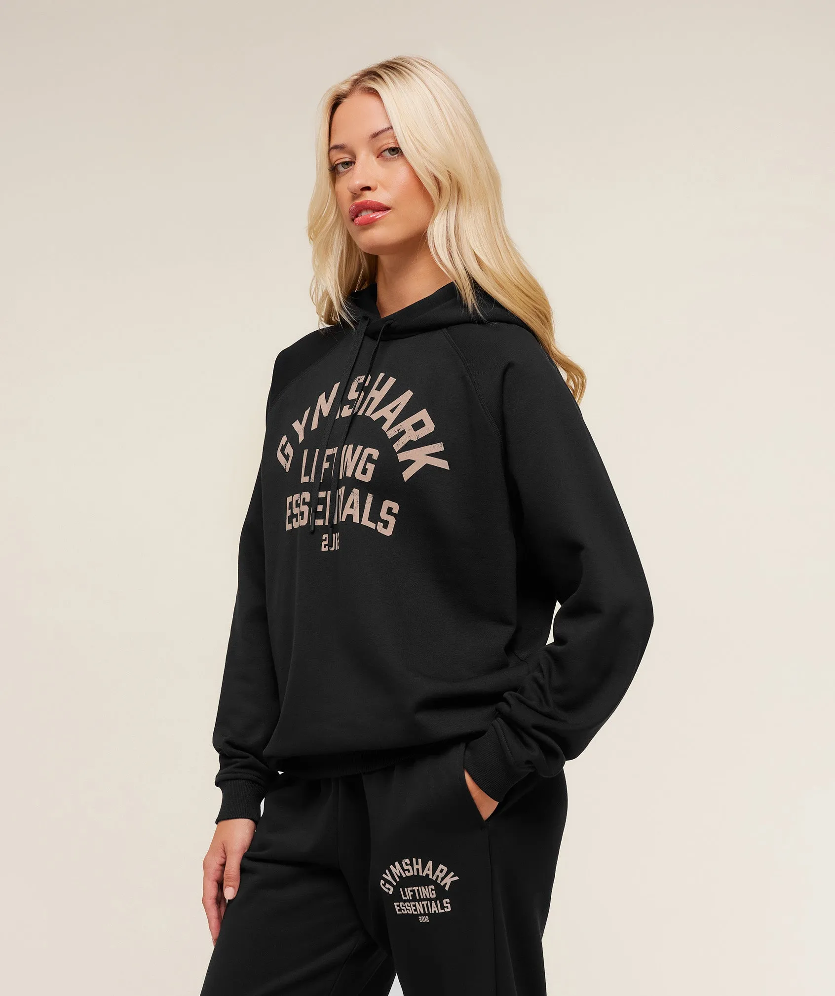Gymshark Lifting Essentials Hoodie - Black sold by Gymshark product image thumbnail 3